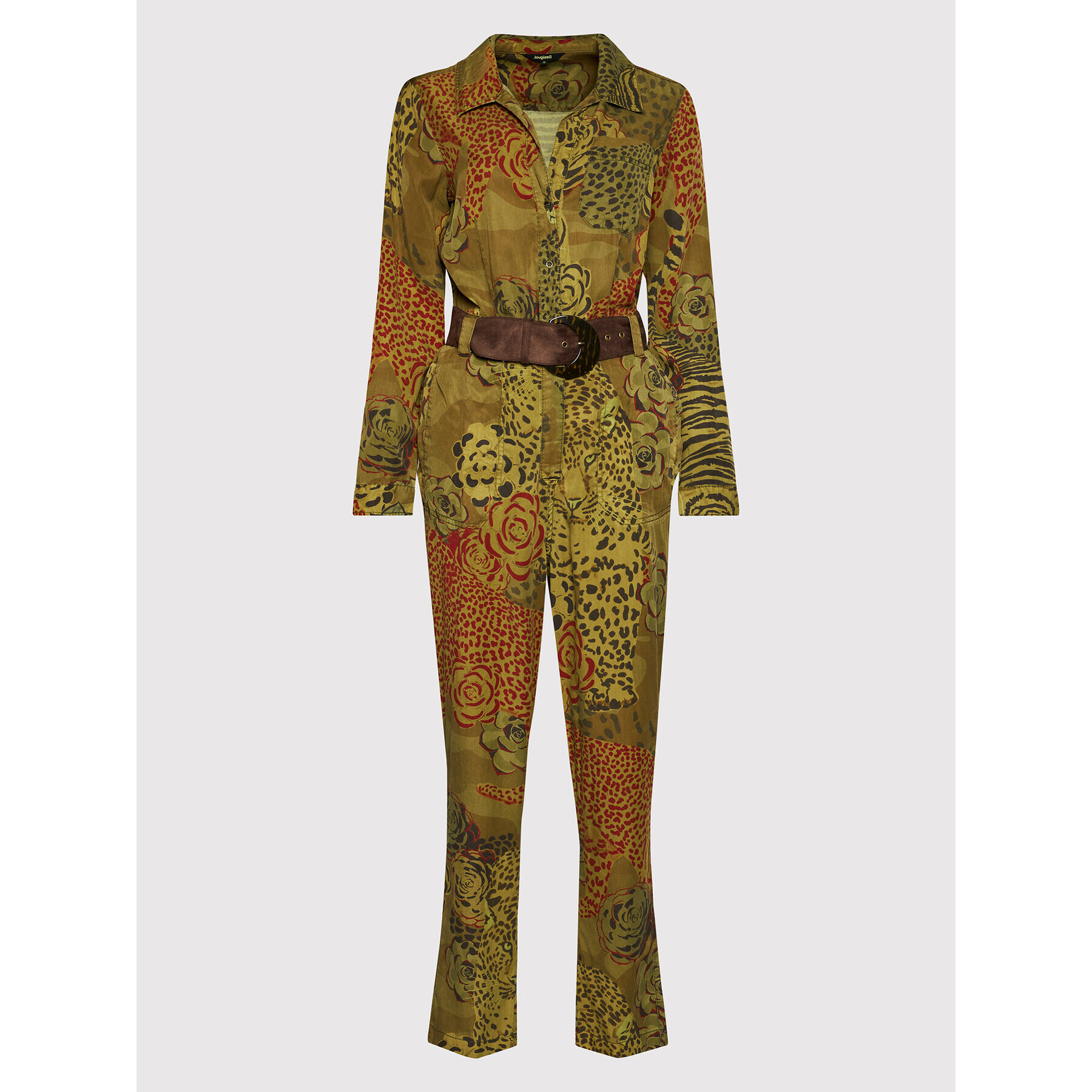 Desigual Гащеризон Camotiger 21WWPN09 Зелен Regular Fit - Pepit.bg