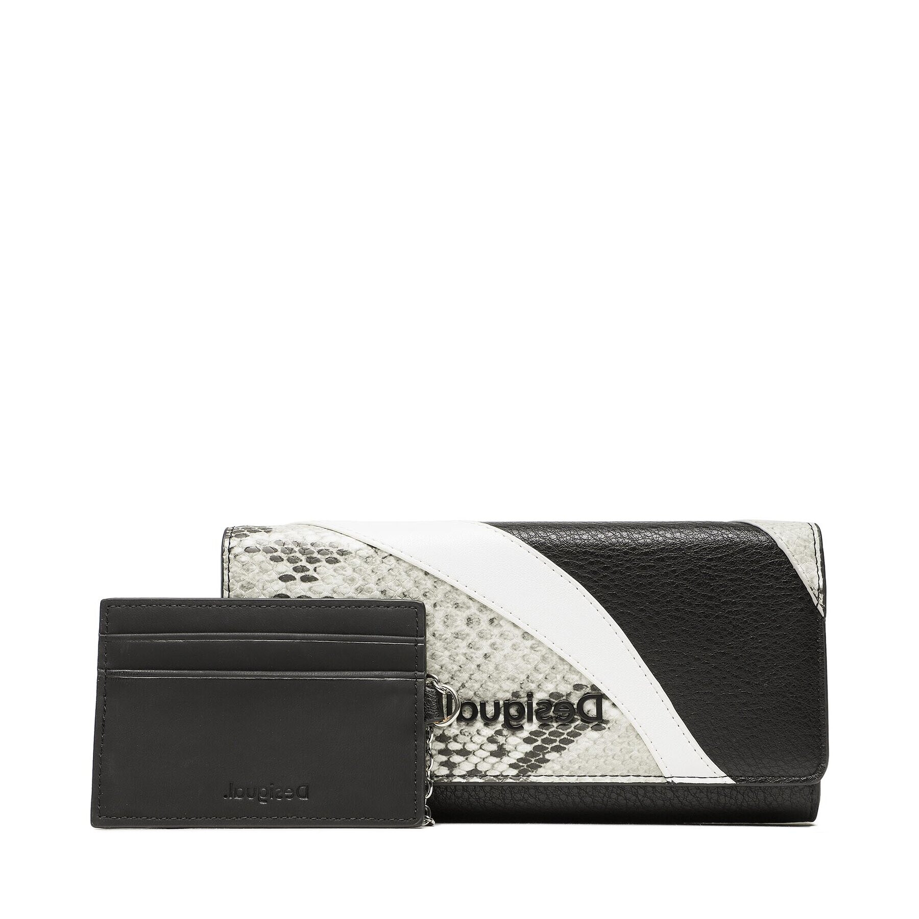 Desigual Голям дамски портфейл 22WAYP21 Черен - Pepit.bg