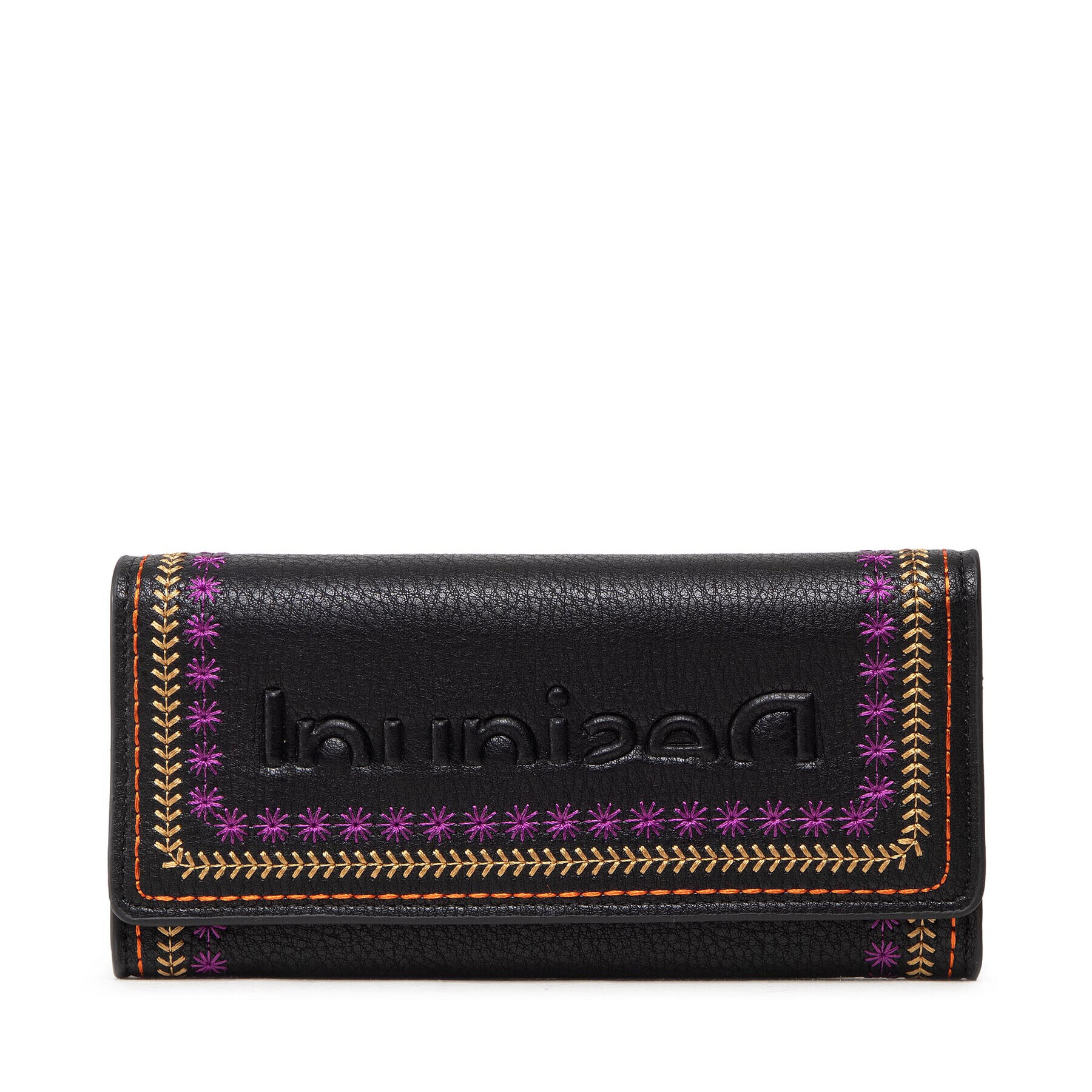 Desigual Голям дамски портфейл 22WAYP22 Черен - Pepit.bg