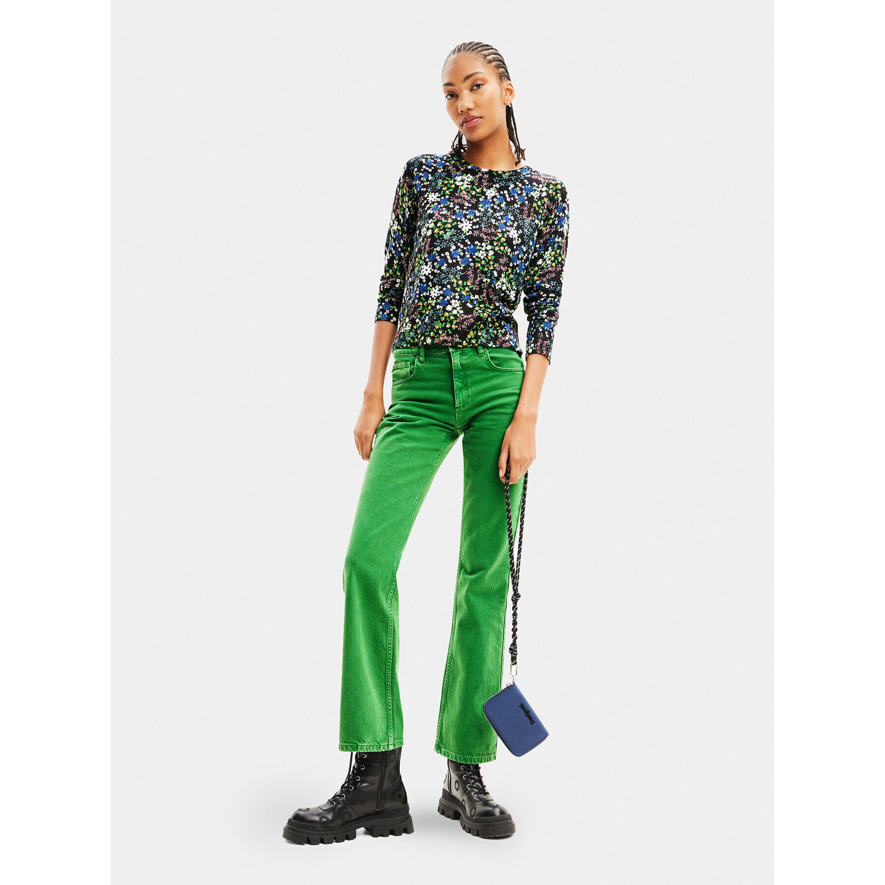 Desigual Голям дамски портфейл 23WAYP05 Черен - Pepit.bg