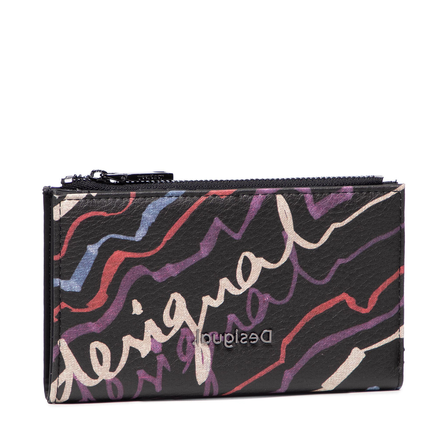 Desigual Голям дамски портфейл 21WAYP14 Черен - Pepit.bg