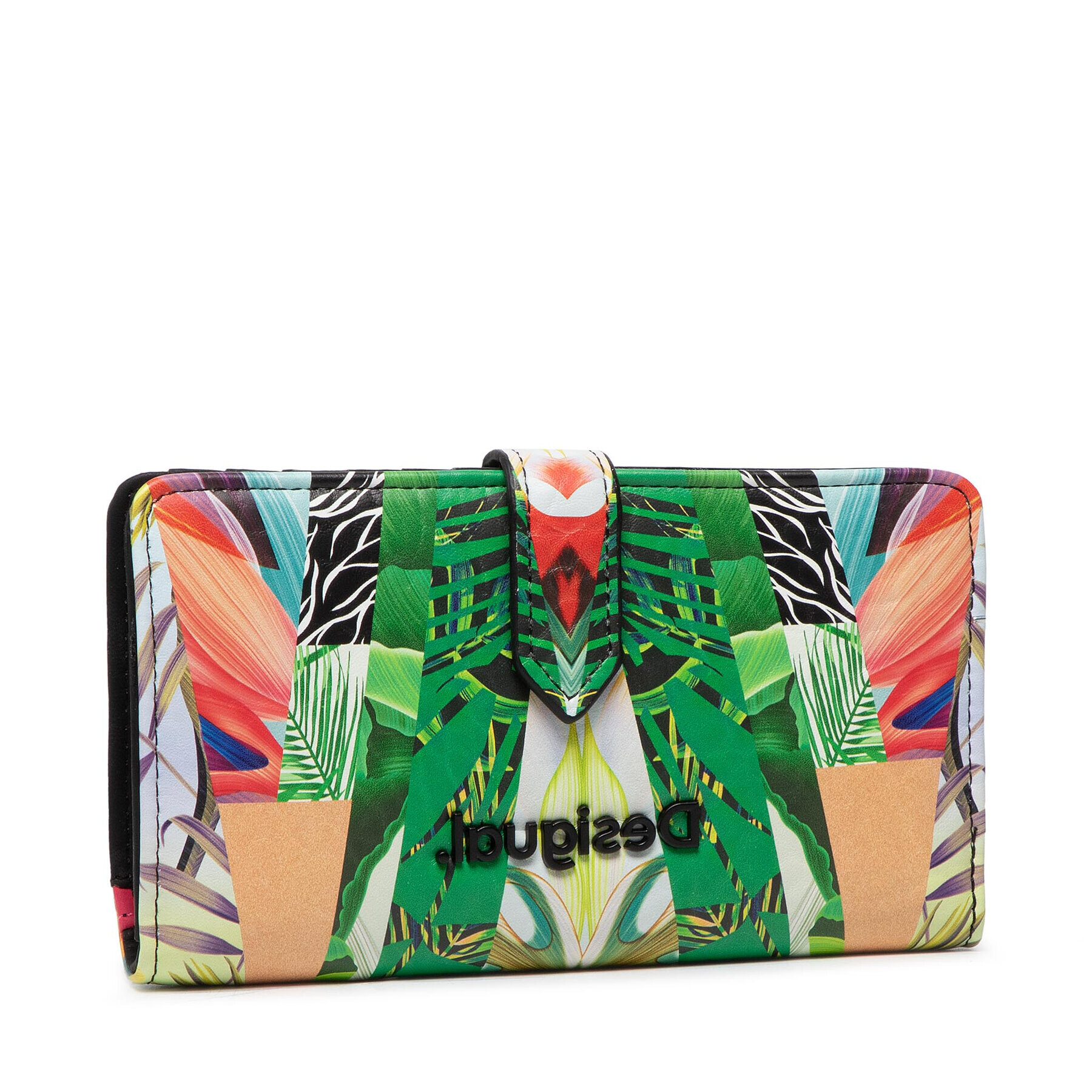 Desigual Голям дамски портфейл 22SAYP04 Зелен - Pepit.bg