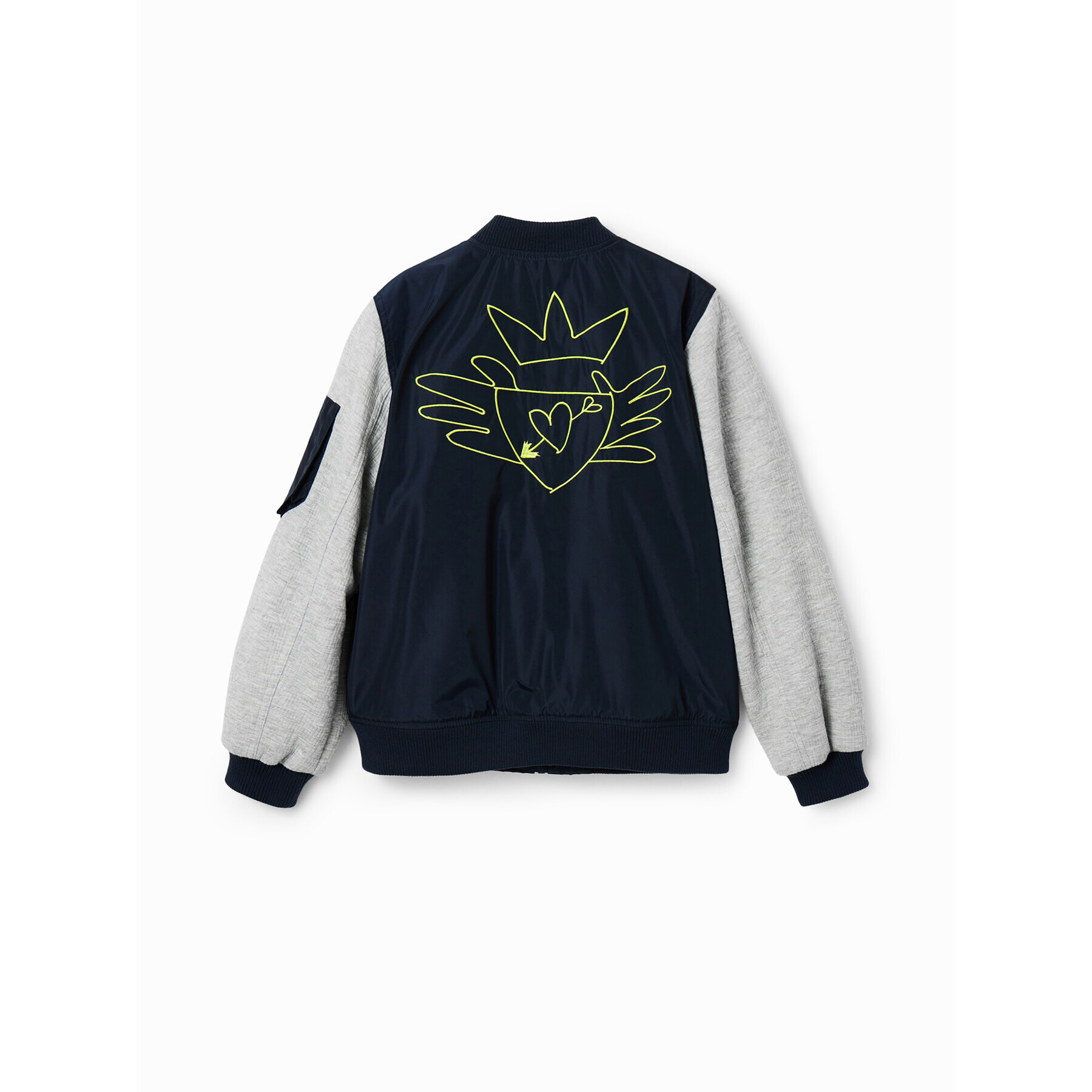 Desigual Яке бомбър 23SBEW01 Тъмносин Oversize - Pepit.bg