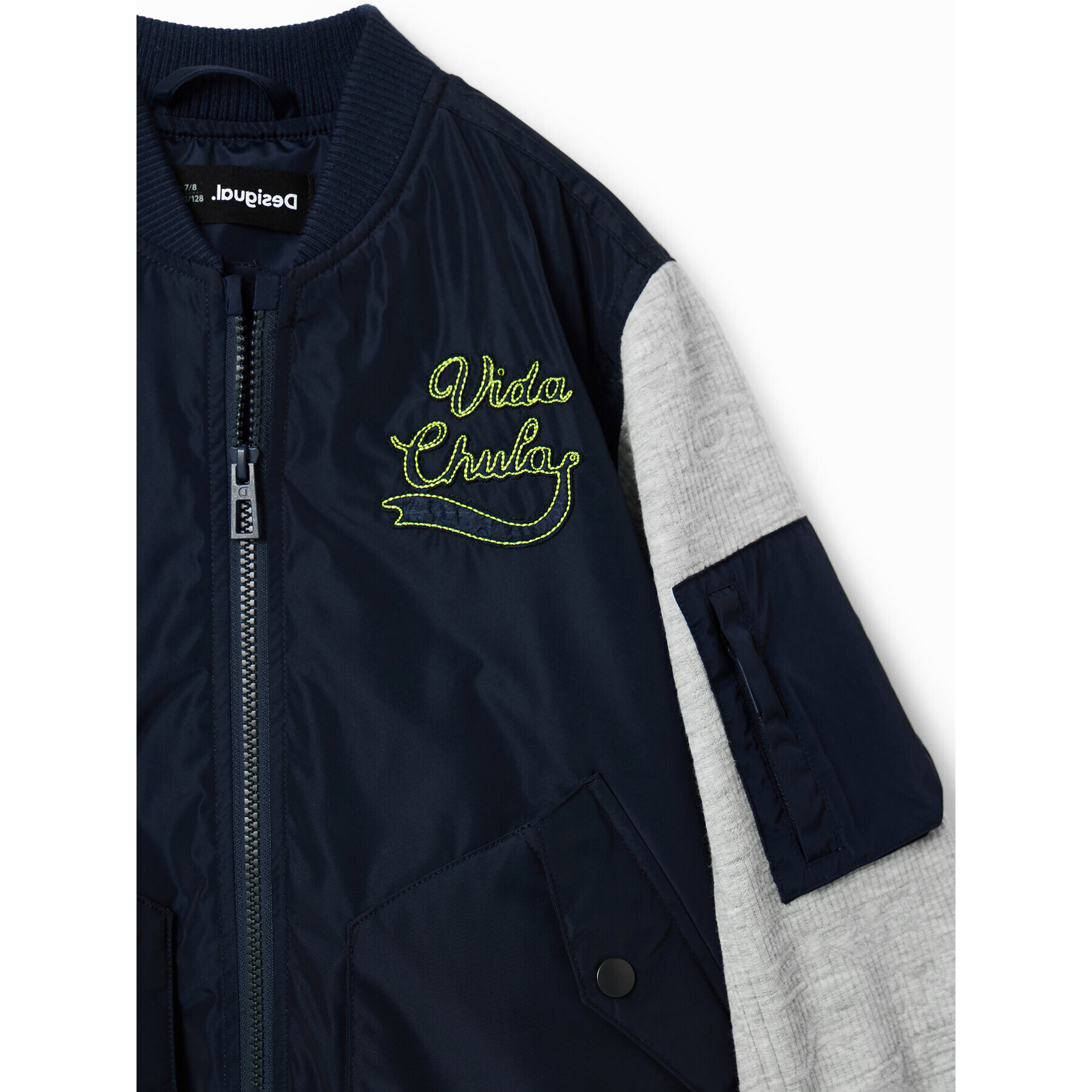 Desigual Яке бомбър 23SBEW01 Тъмносин Oversize - Pepit.bg