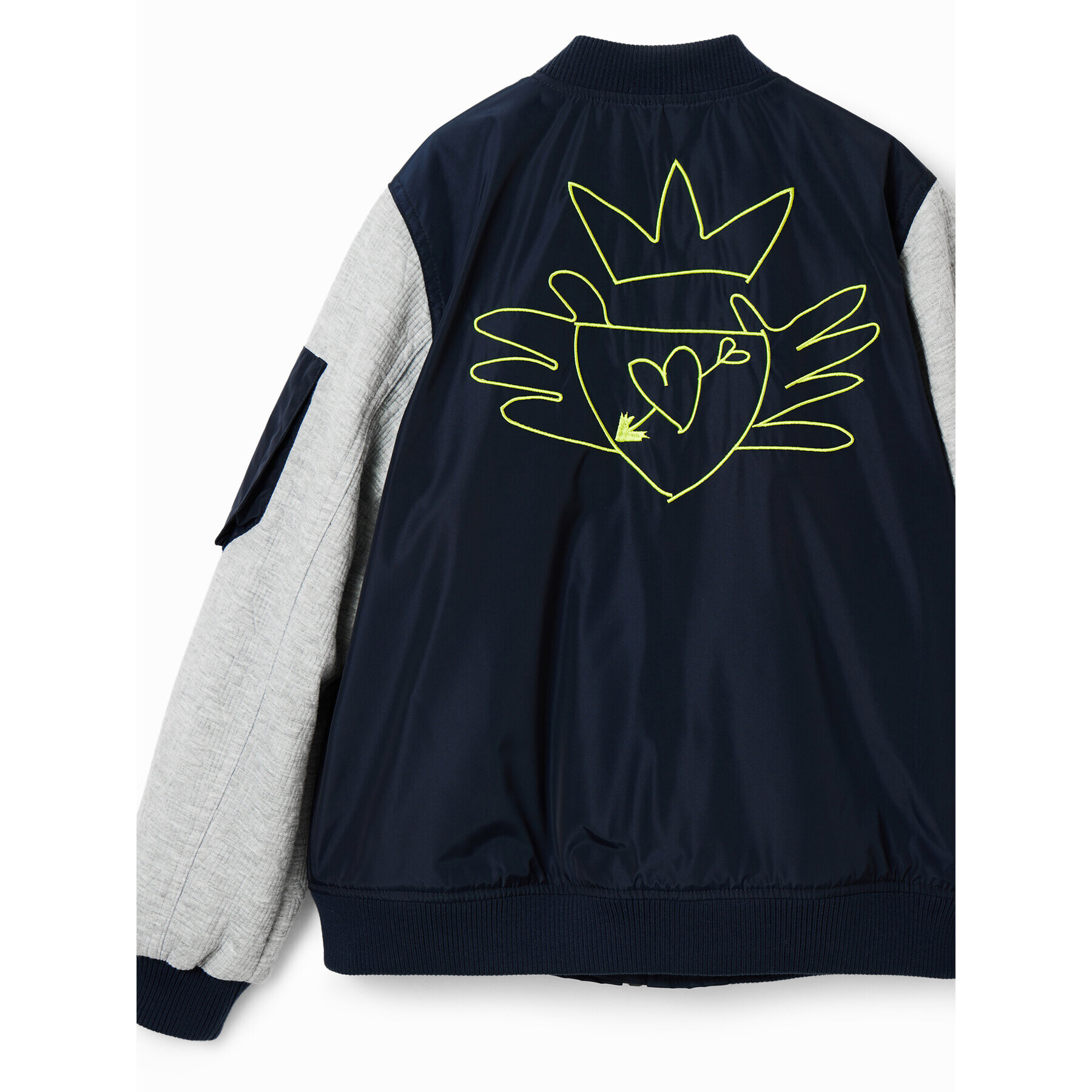 Desigual Яке бомбър 23SBEW01 Тъмносин Oversize - Pepit.bg