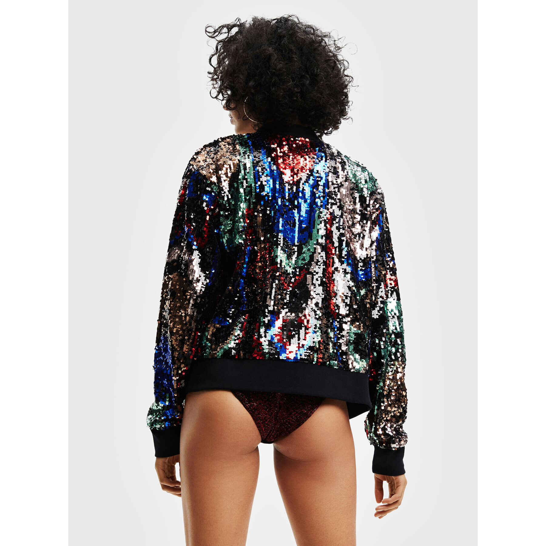 Desigual Яке бомбър Sequin 22WWEWB8 Цветен Regular Fit - Pepit.bg