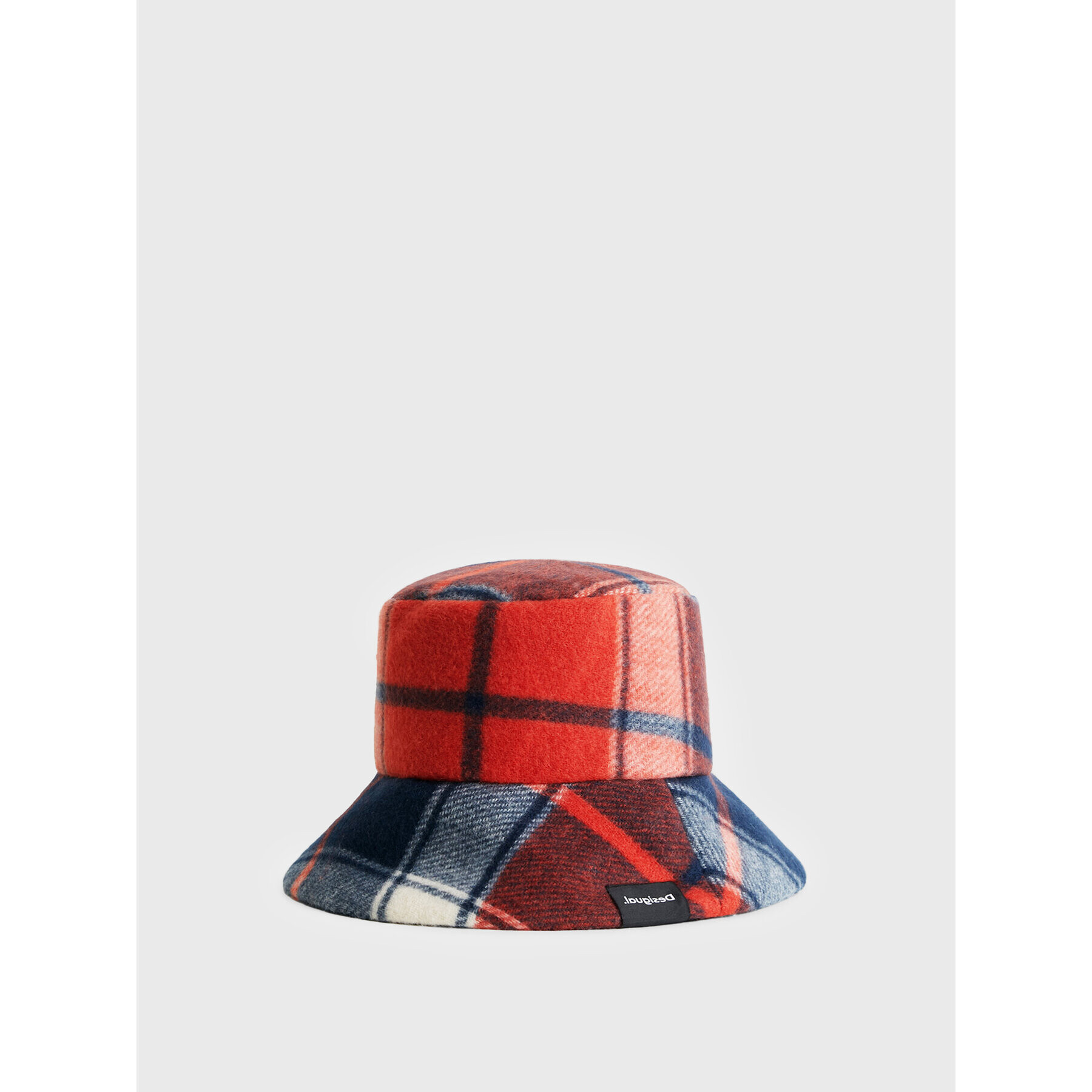 Desigual Капела Bucket Red Check 22WAHA08 Червен - Pepit.bg