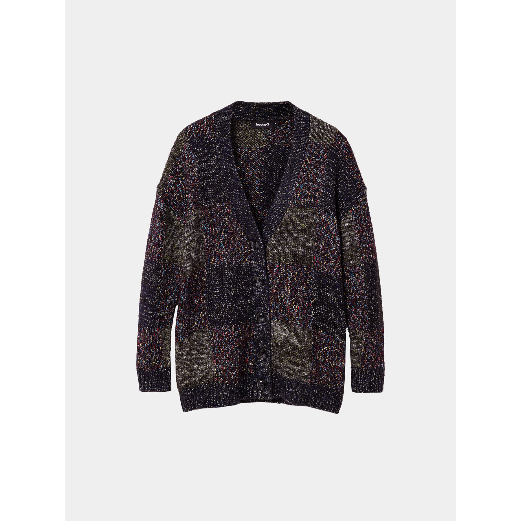 Desigual Кардиган 23WWJF09 Черен Oversize - Pepit.bg