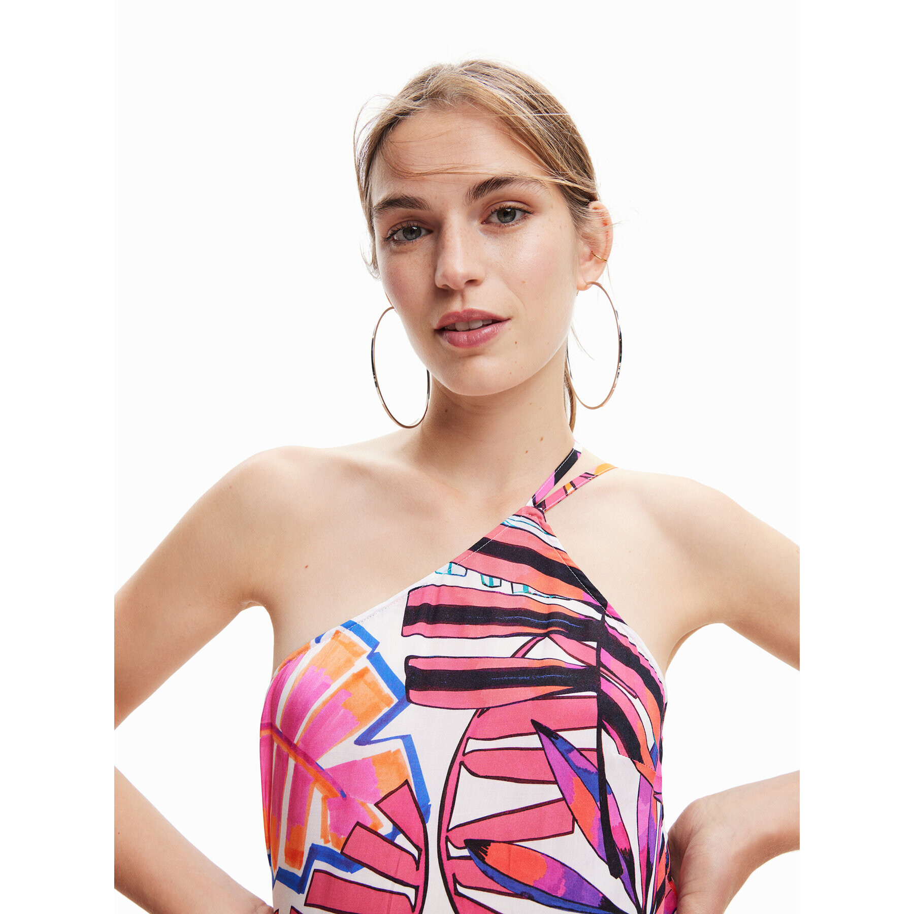 Desigual Лятна рокля 23SWMW06 Цветен Regular Fit - Pepit.bg
