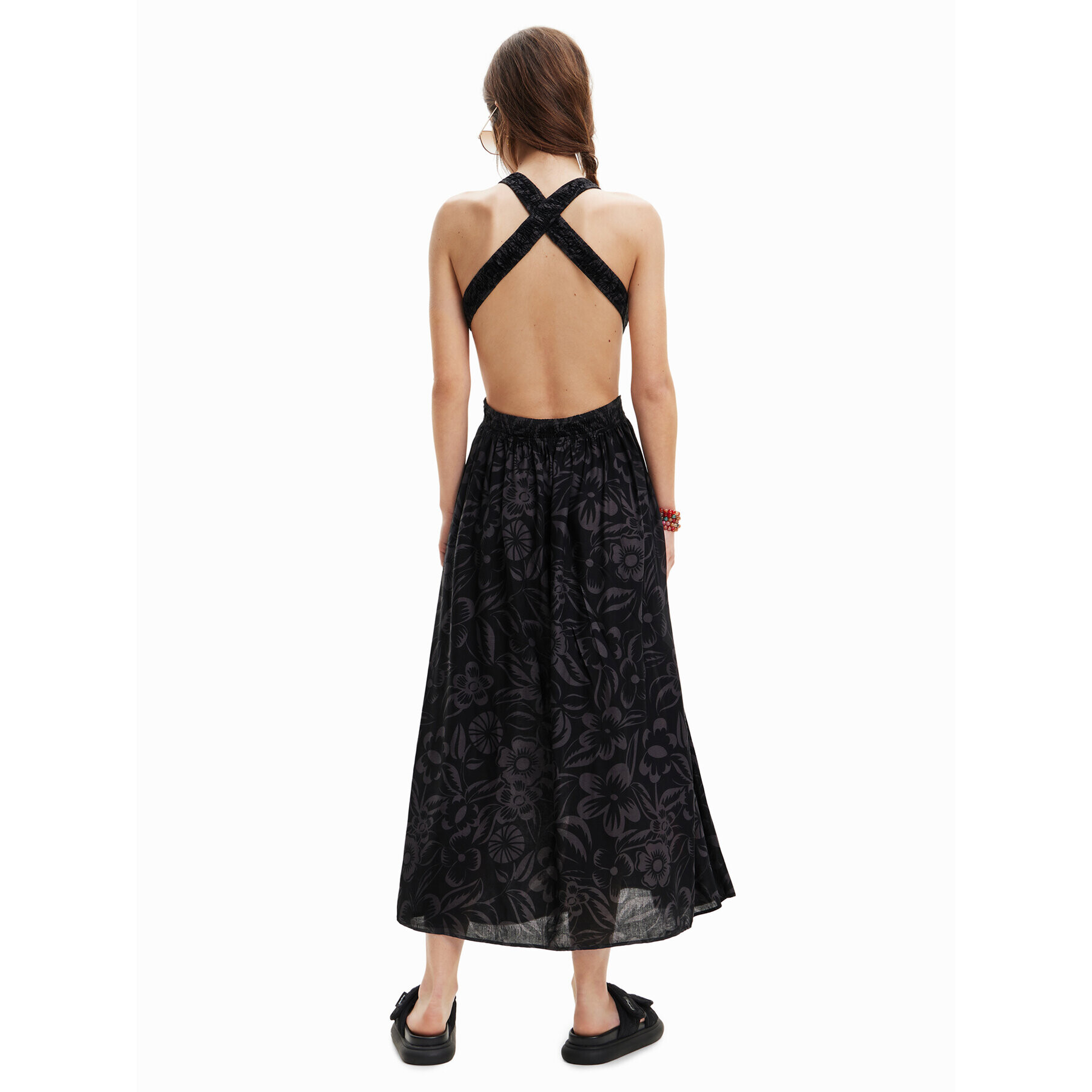 Desigual Лятна рокля 23SWMW13 Черен Regular Fit - Pepit.bg