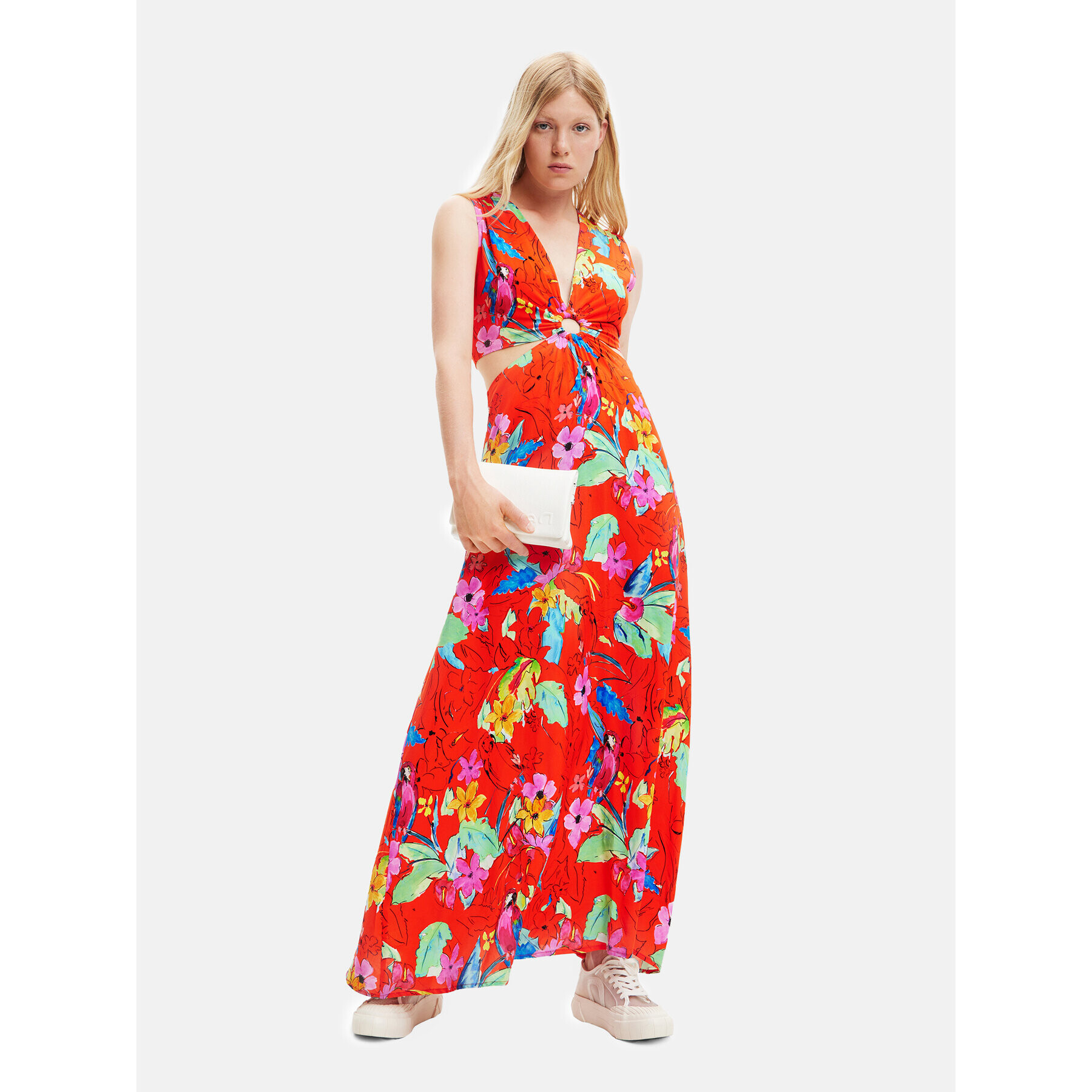 Desigual Лятна рокля 23SWVW73 Червен Regular Fit - Pepit.bg