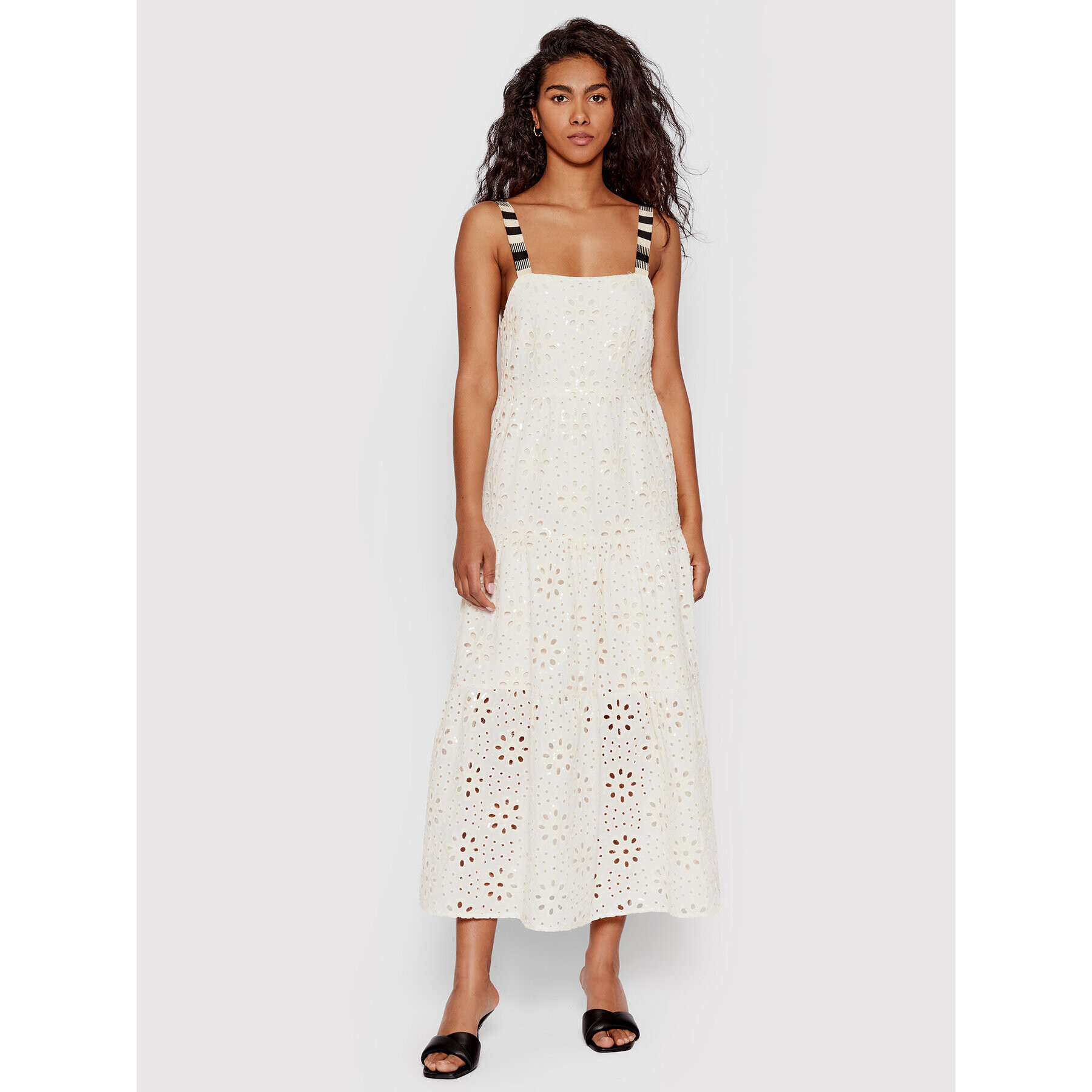 Desigual Лятна рокля Leah 22SWVW05 Бял Regular Fit - Pepit.bg