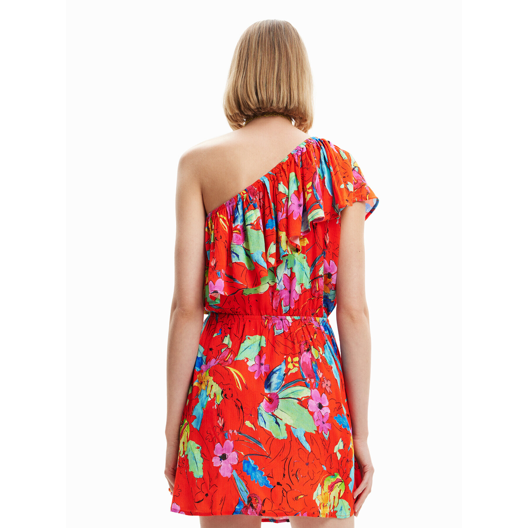 Desigual Лятна рокля Tropical 23SWVW83 Червен Regular Fit - Pepit.bg