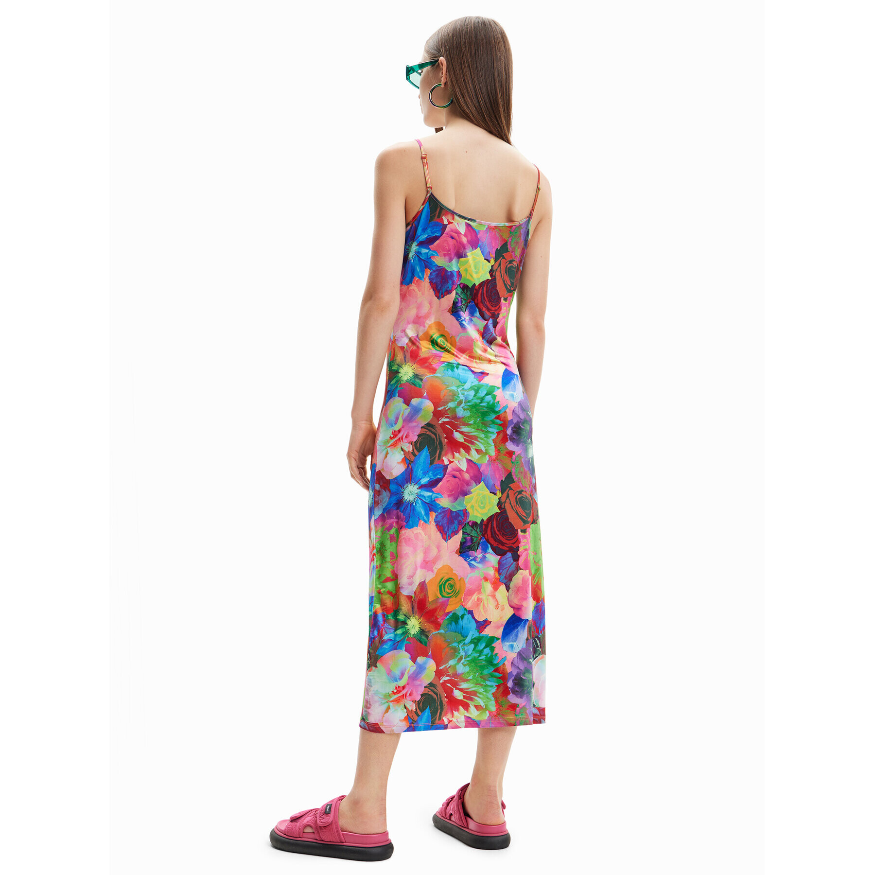 Desigual Лятна рокля Tulipa 23SWVK08 Цветен Slim Fit - Pepit.bg