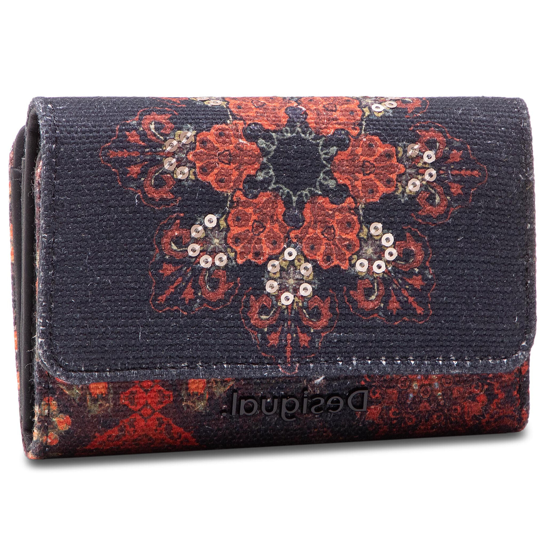 Desigual Малък дамски портфейл 21SAYP29 Черен - Pepit.bg