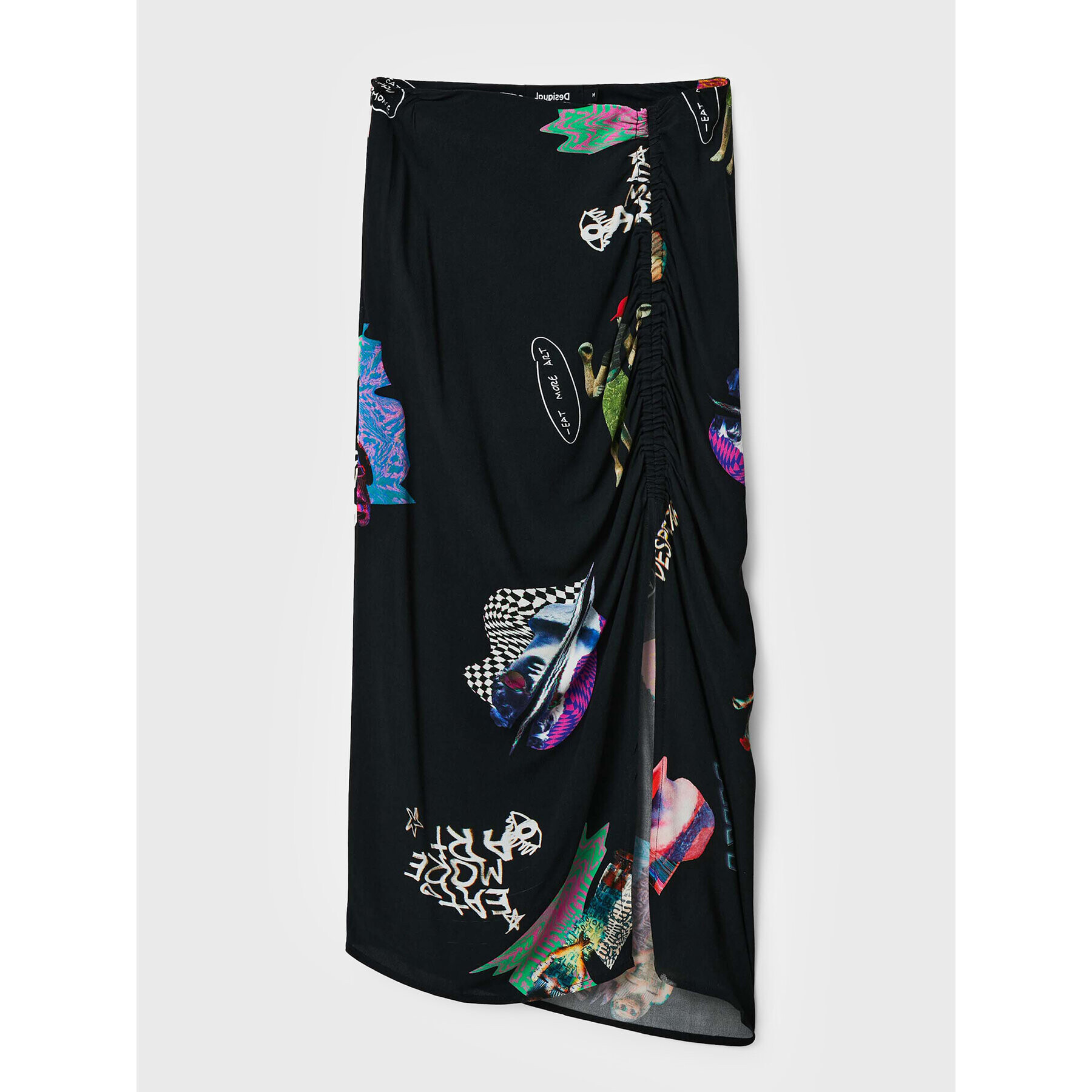 Desigual Миди пола Collage 22WWFW17 Черен Slim Fit - Pepit.bg