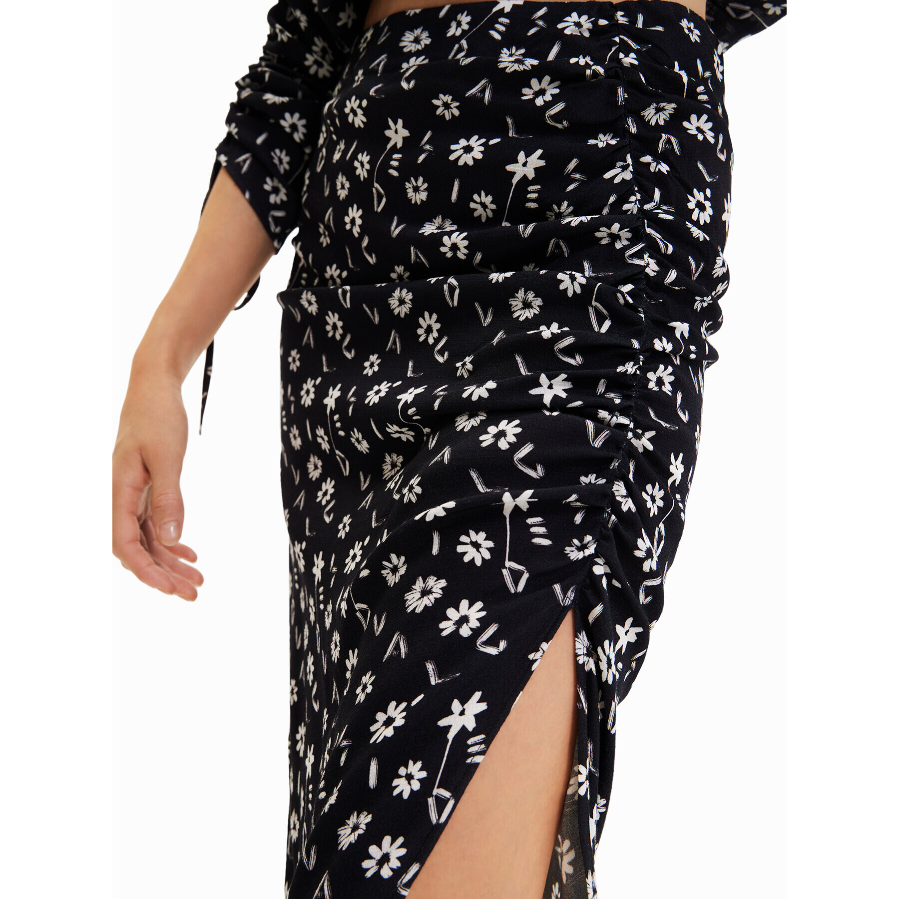 Desigual Миди пола Zury 23SWFW17 Черен Regular Fit - Pepit.bg