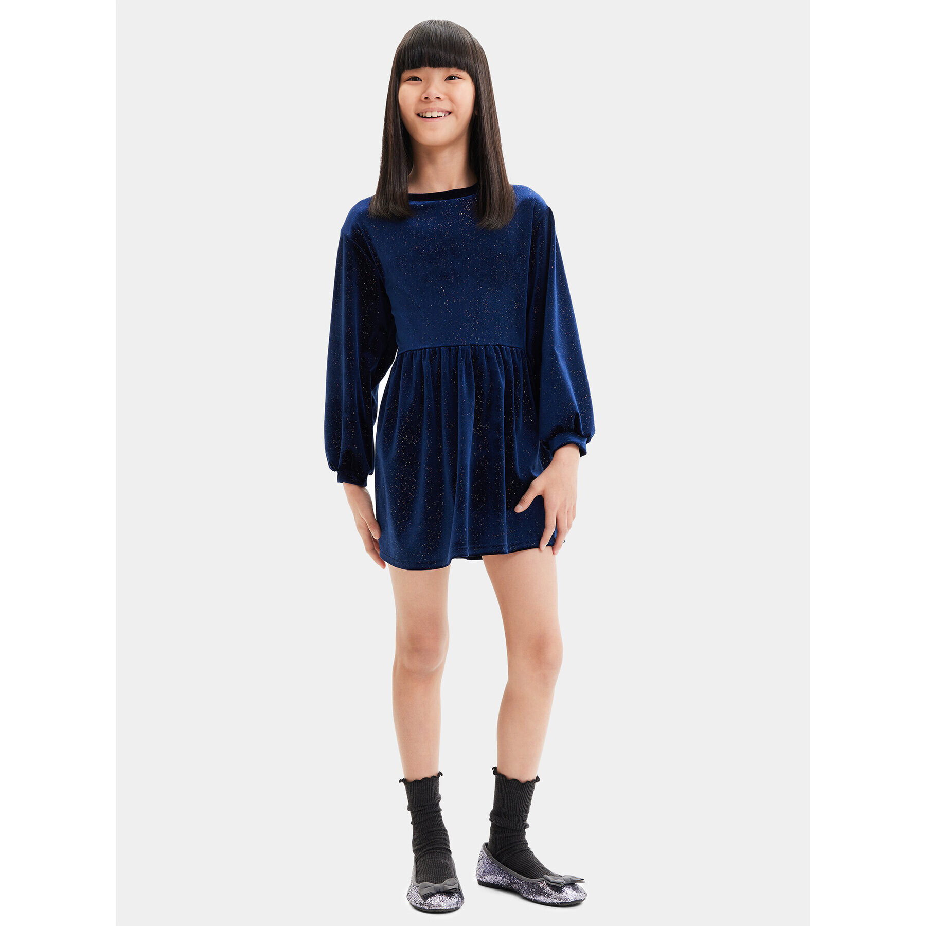 Desigual Официална рокля 23WGVK16 Син Regular Fit - Pepit.bg