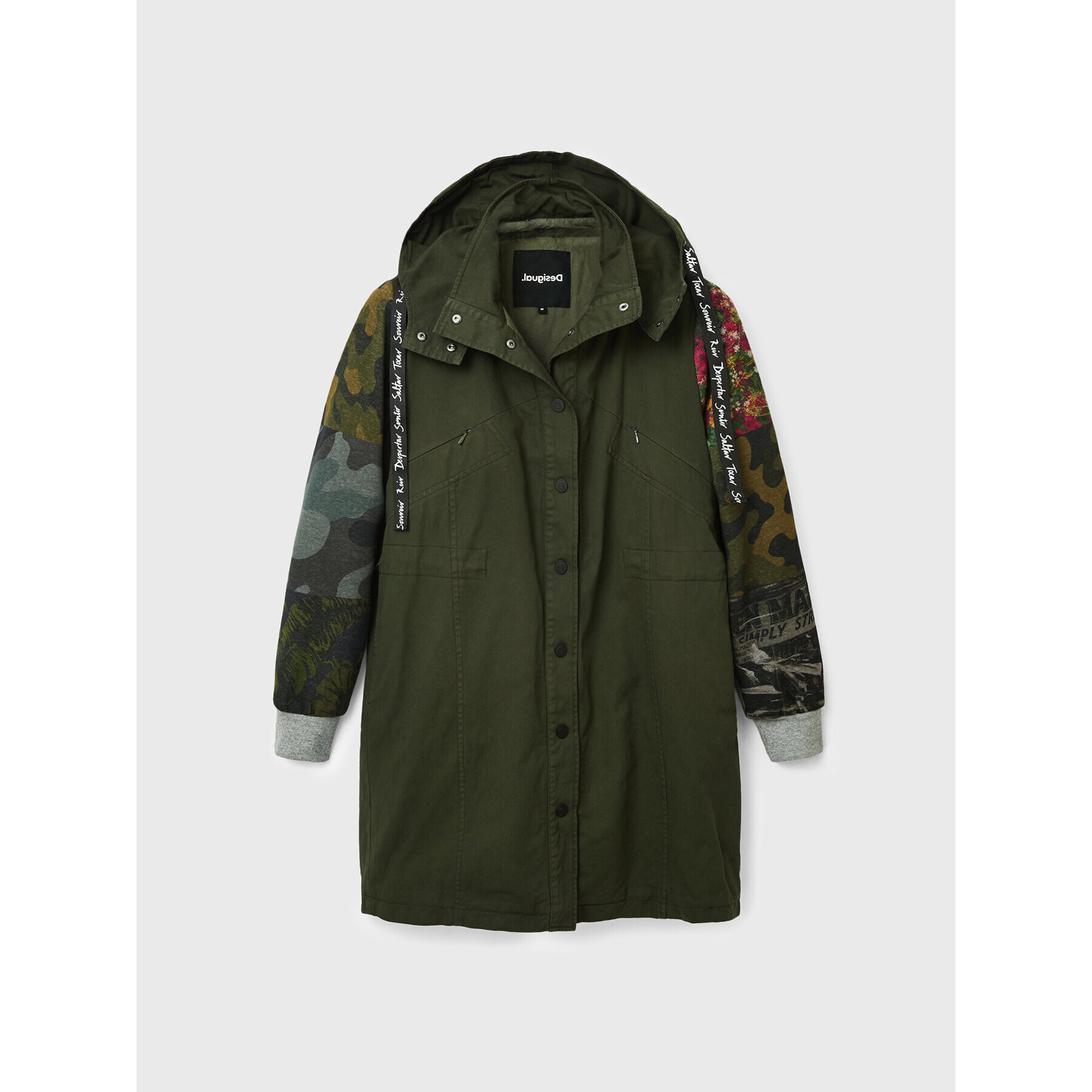 Desigual Парка Jorja 22WWEWAG Зелен Oversize - Pepit.bg