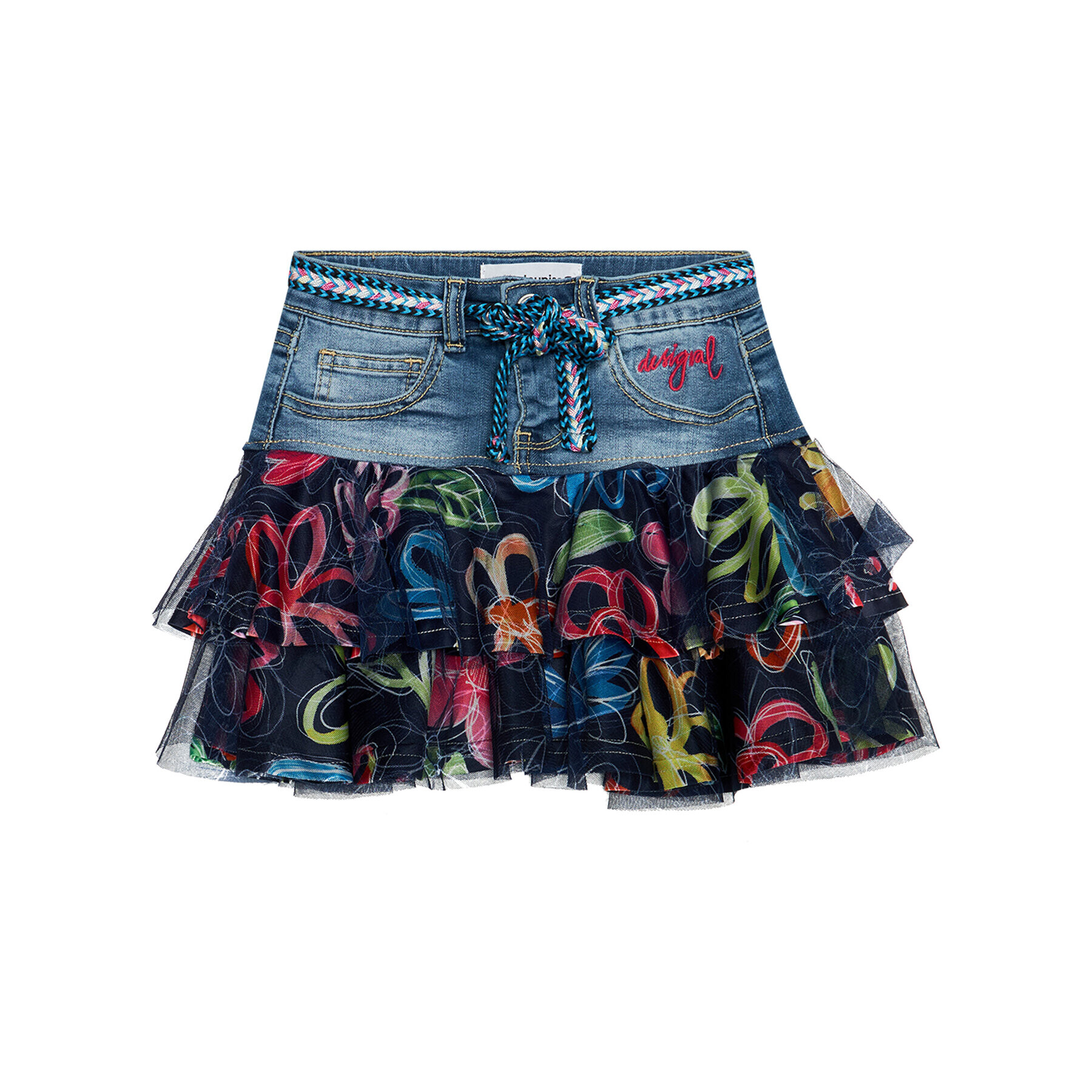 Desigual Пола Bovelace 21SGFD02 Тъмносин Regular Fit - Pepit.bg