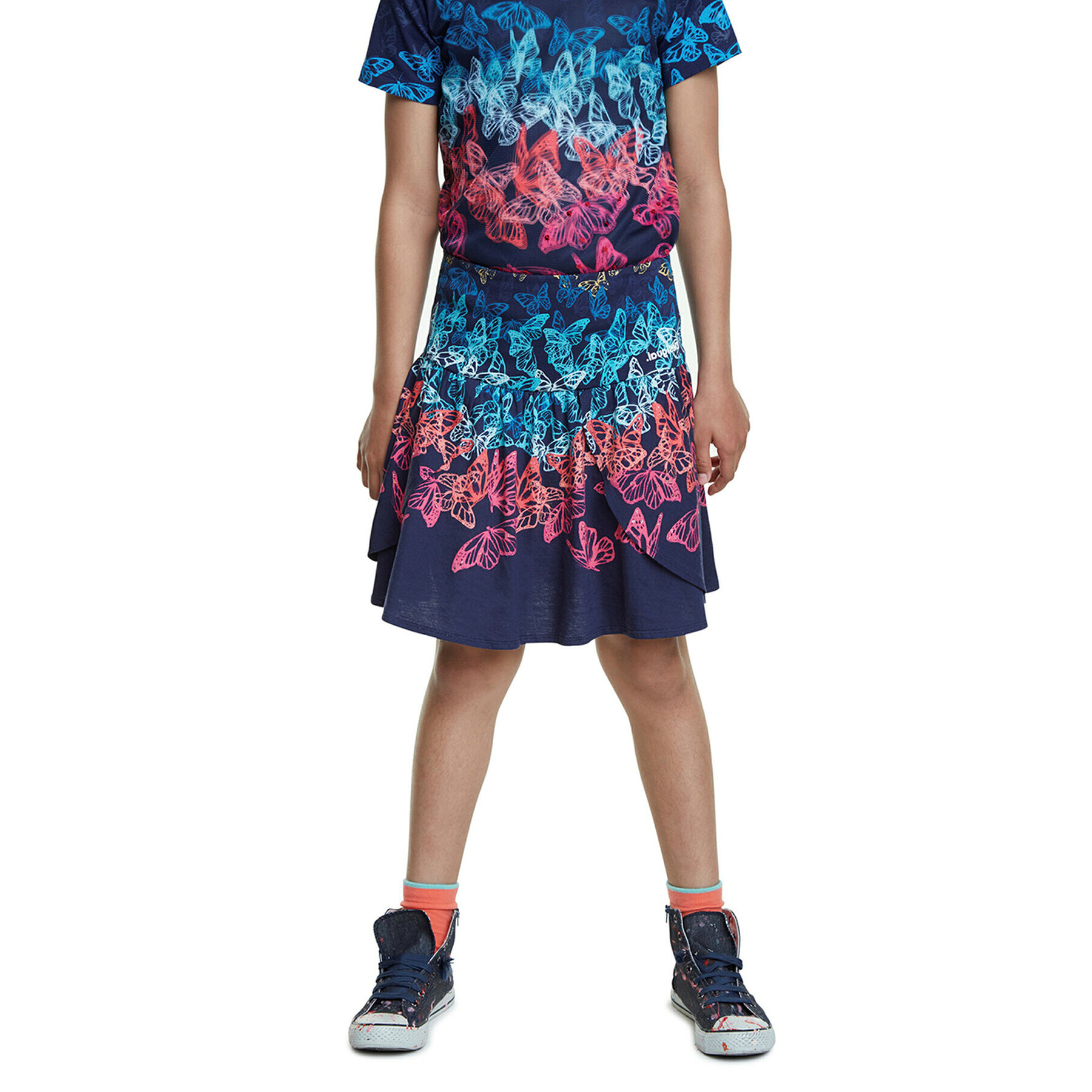 Desigual Пола Fal Honolulu 20SGFK07 Тъмносин Regular Fit - Pepit.bg
