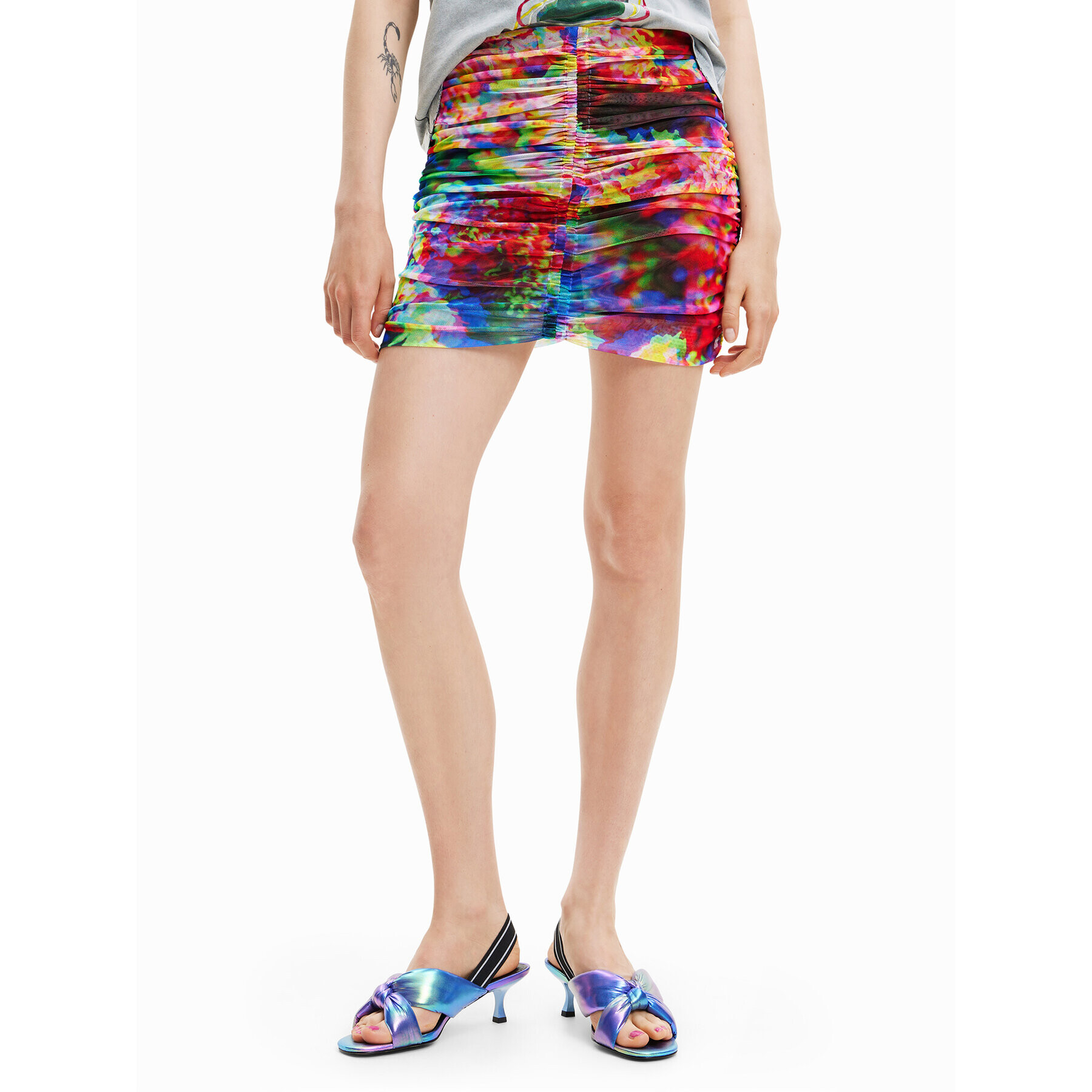 Desigual Пола тип молив Karen 23SWFK13 Цветен Slim Fit - Pepit.bg