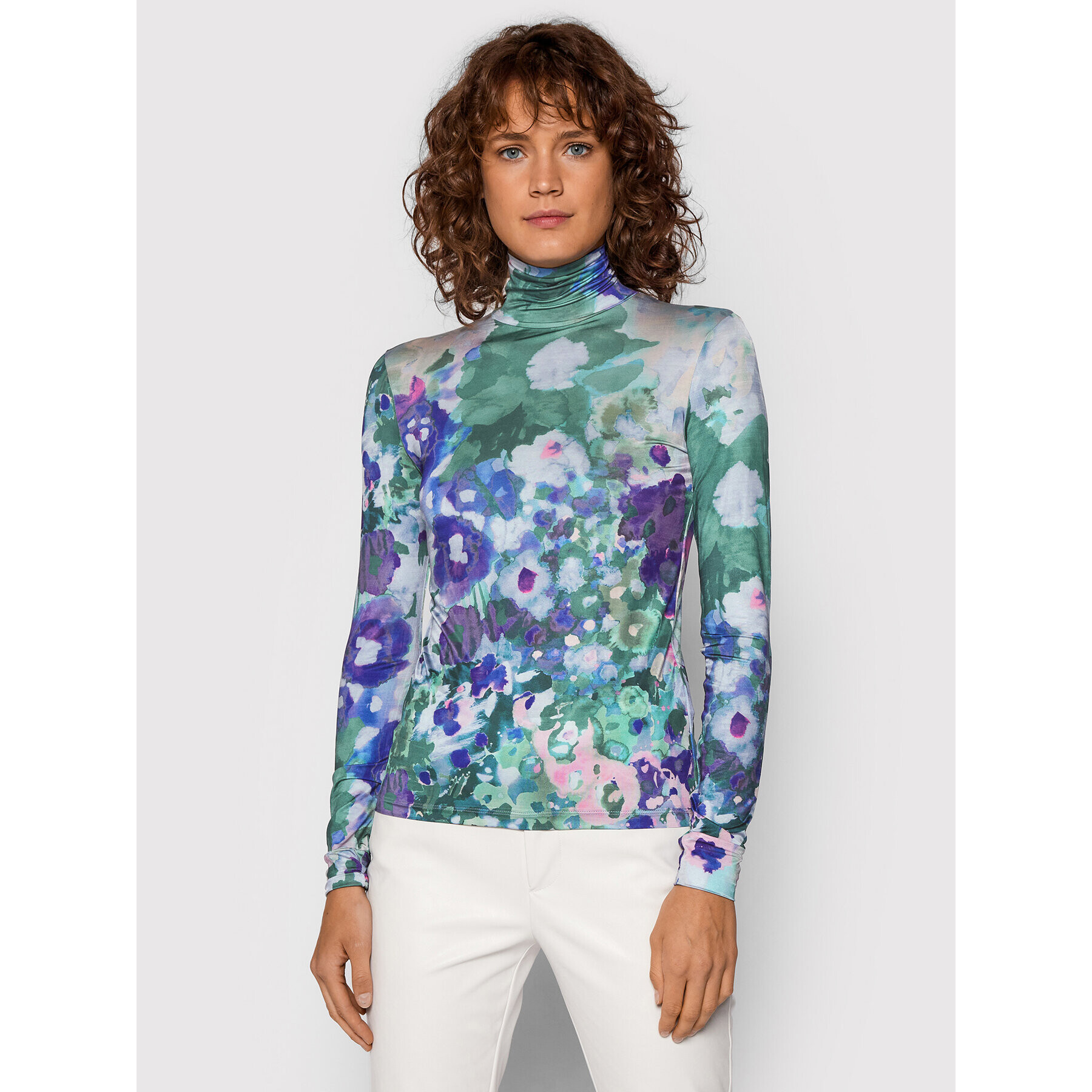 Desigual Поло Inaya 21WWTKC8 Цветен Slim Fit - Pepit.bg