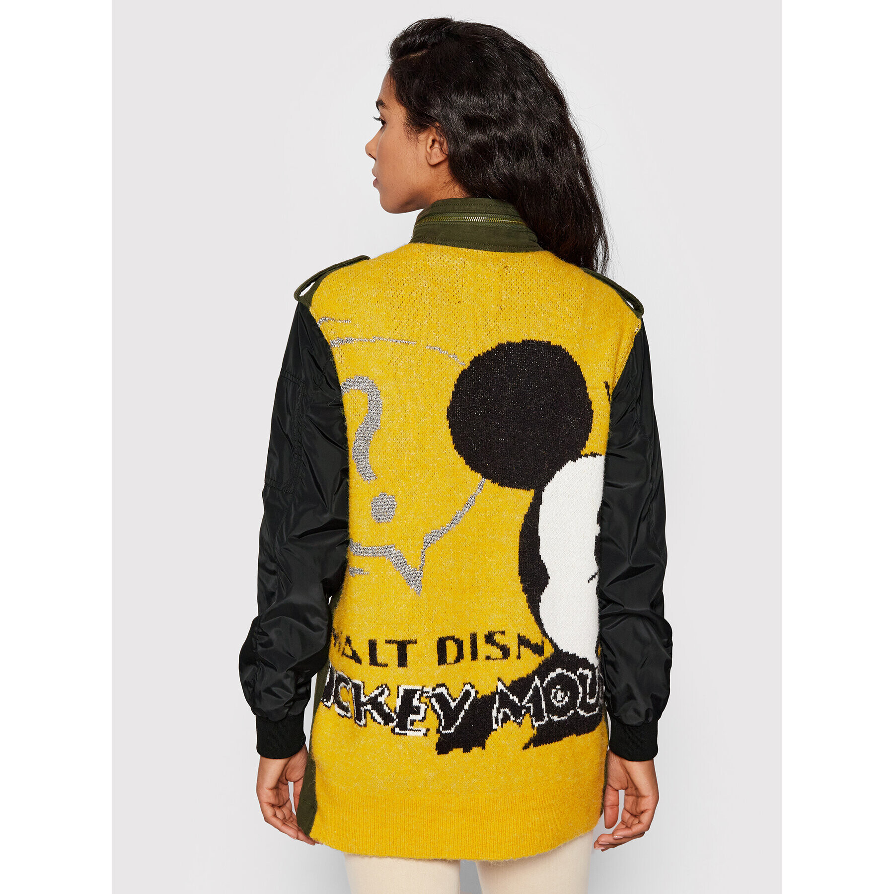 Desigual Преходно яке DISNEY Mickey 22SWEW42 Зелен Regular Fit - Pepit.bg