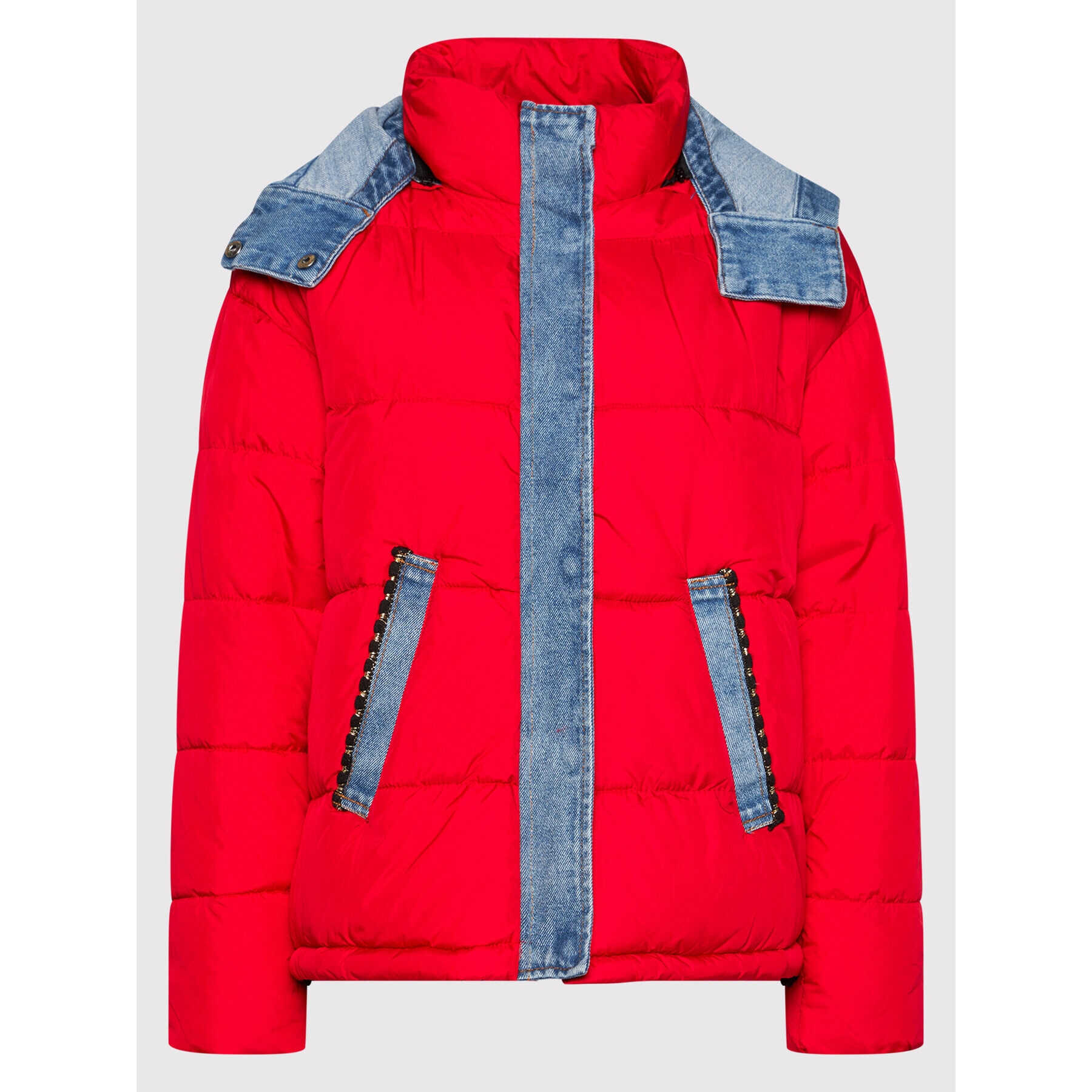 Desigual Пухено яке Austen 21WWEW33 Червен Regular Fit - Pepit.bg