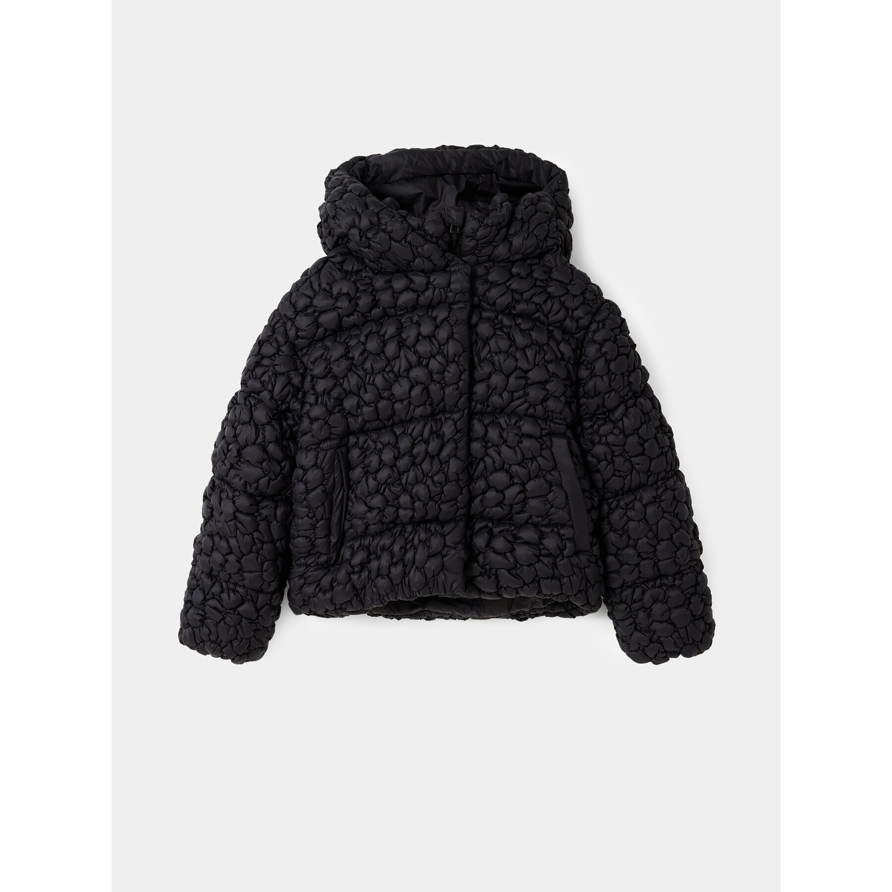 Desigual Пухено яке 23WGEW04 Черен Regular Fit - Pepit.bg