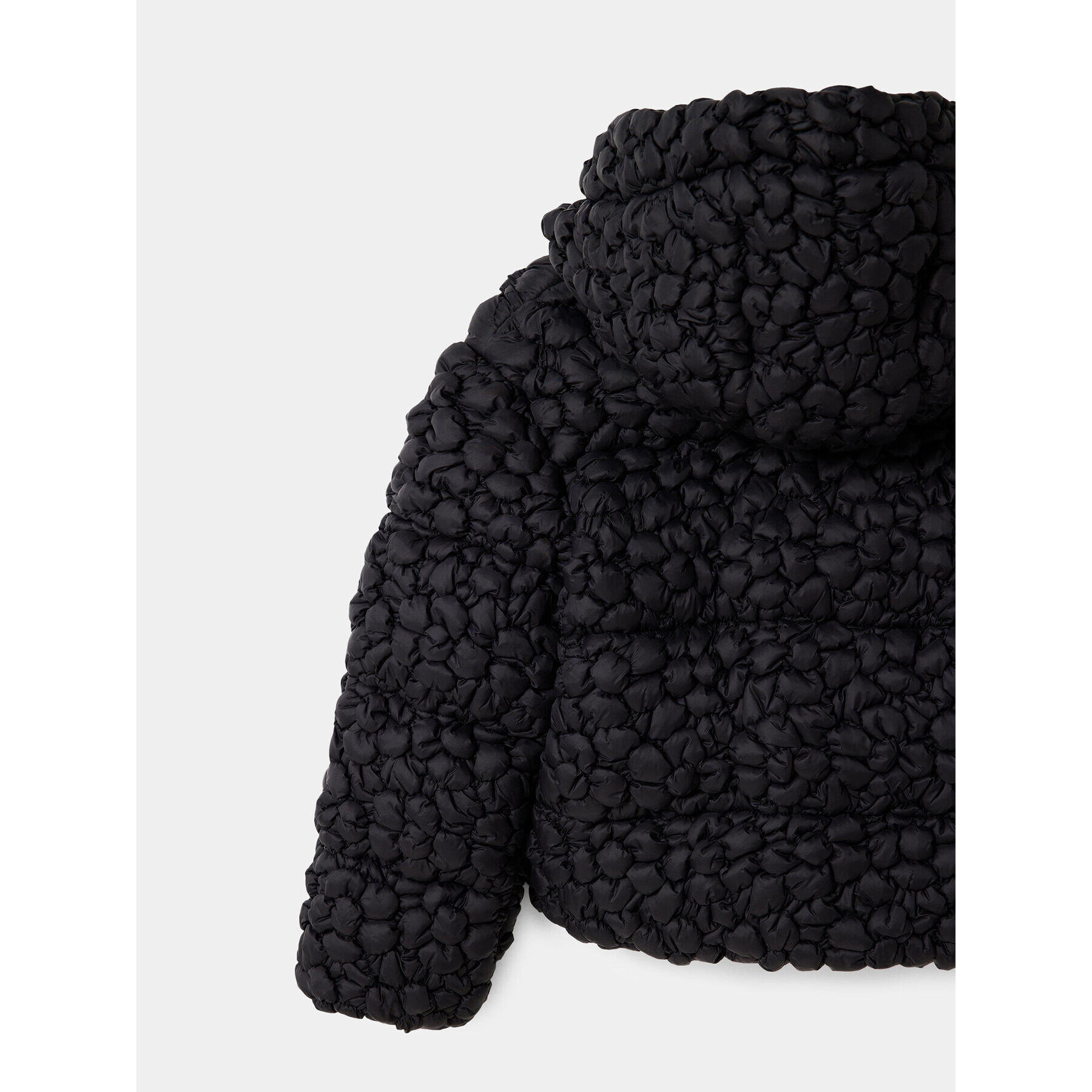 Desigual Пухено яке 23WGEW04 Черен Regular Fit - Pepit.bg