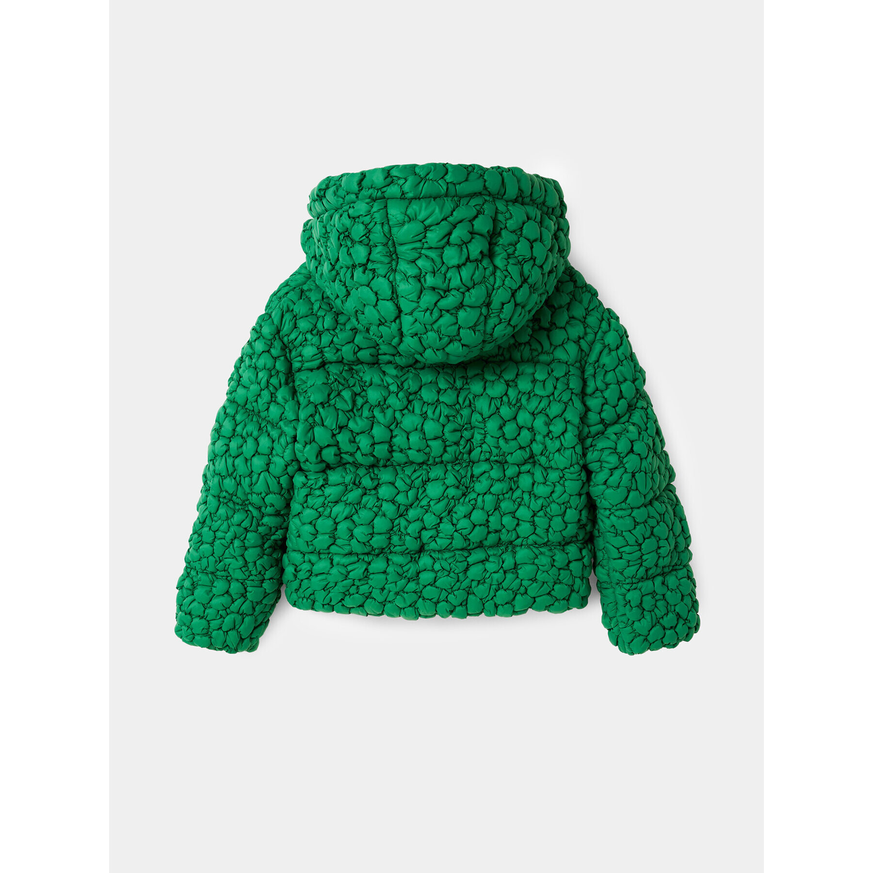 Desigual Пухено яке 23WGEW04 Зелен Regular Fit - Pepit.bg