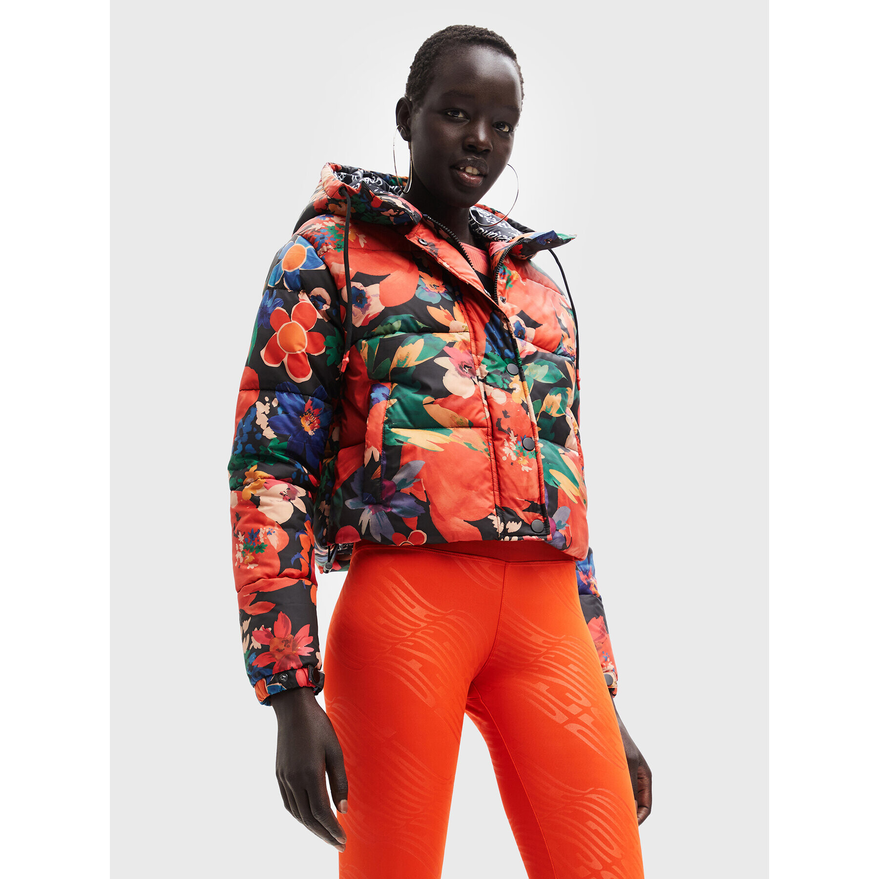 Desigual Пухено яке Stavanger 22WWEW31 Цветен Regular Fit - Pepit.bg