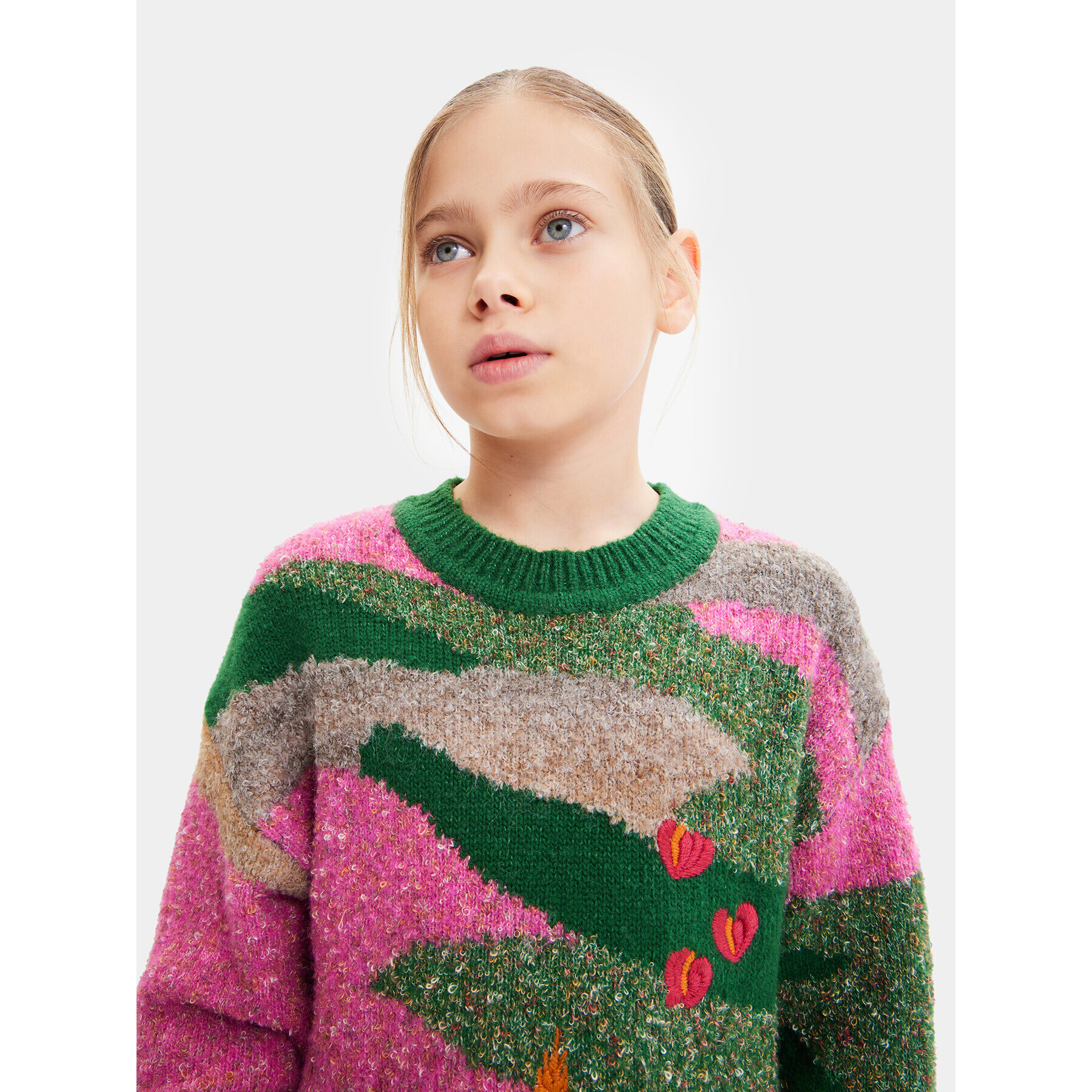 Desigual Пуловер 23WGJF05 Цветен Regular Fit - Pepit.bg