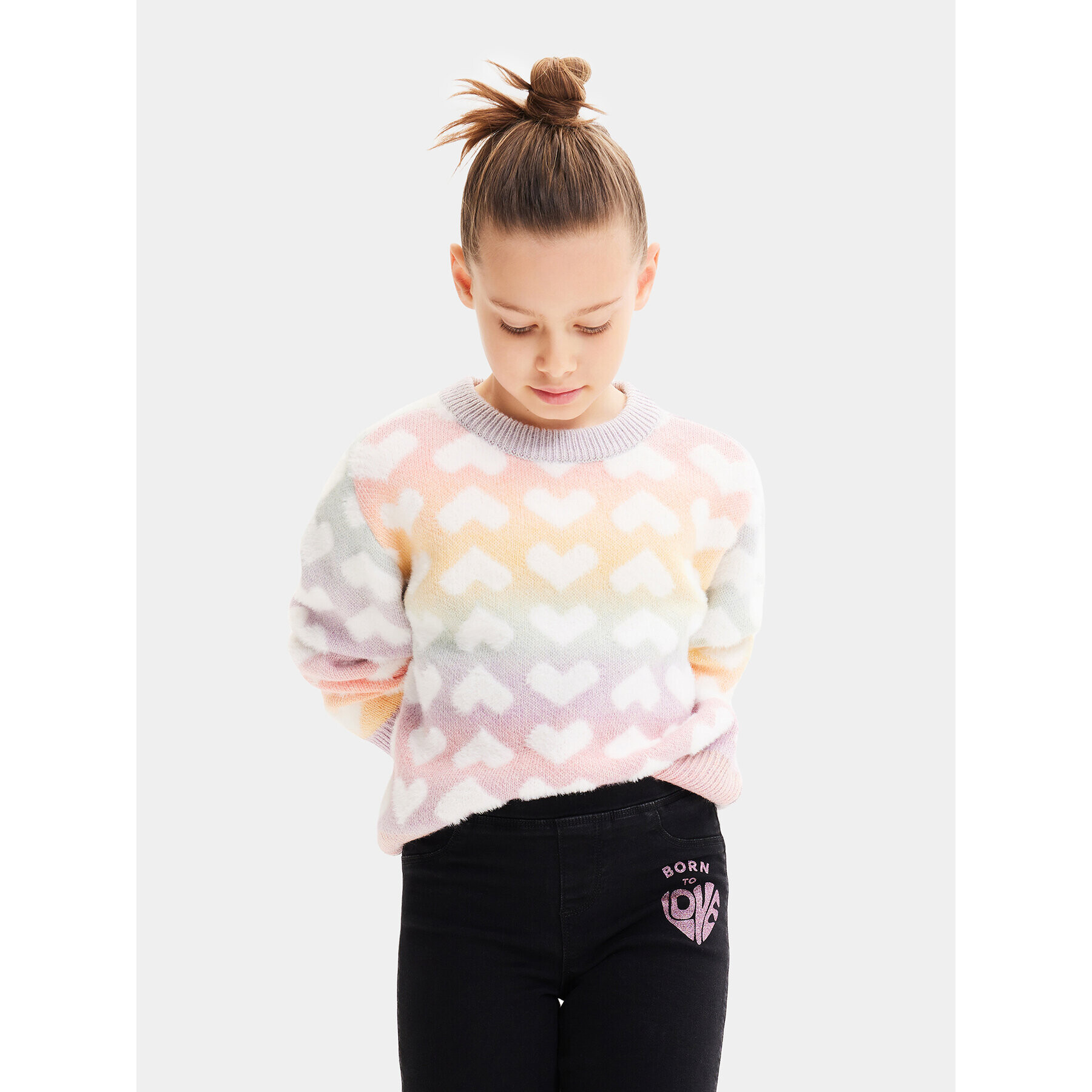 Desigual Пуловер 23WGJF06 Цветен Regular Fit - Pepit.bg
