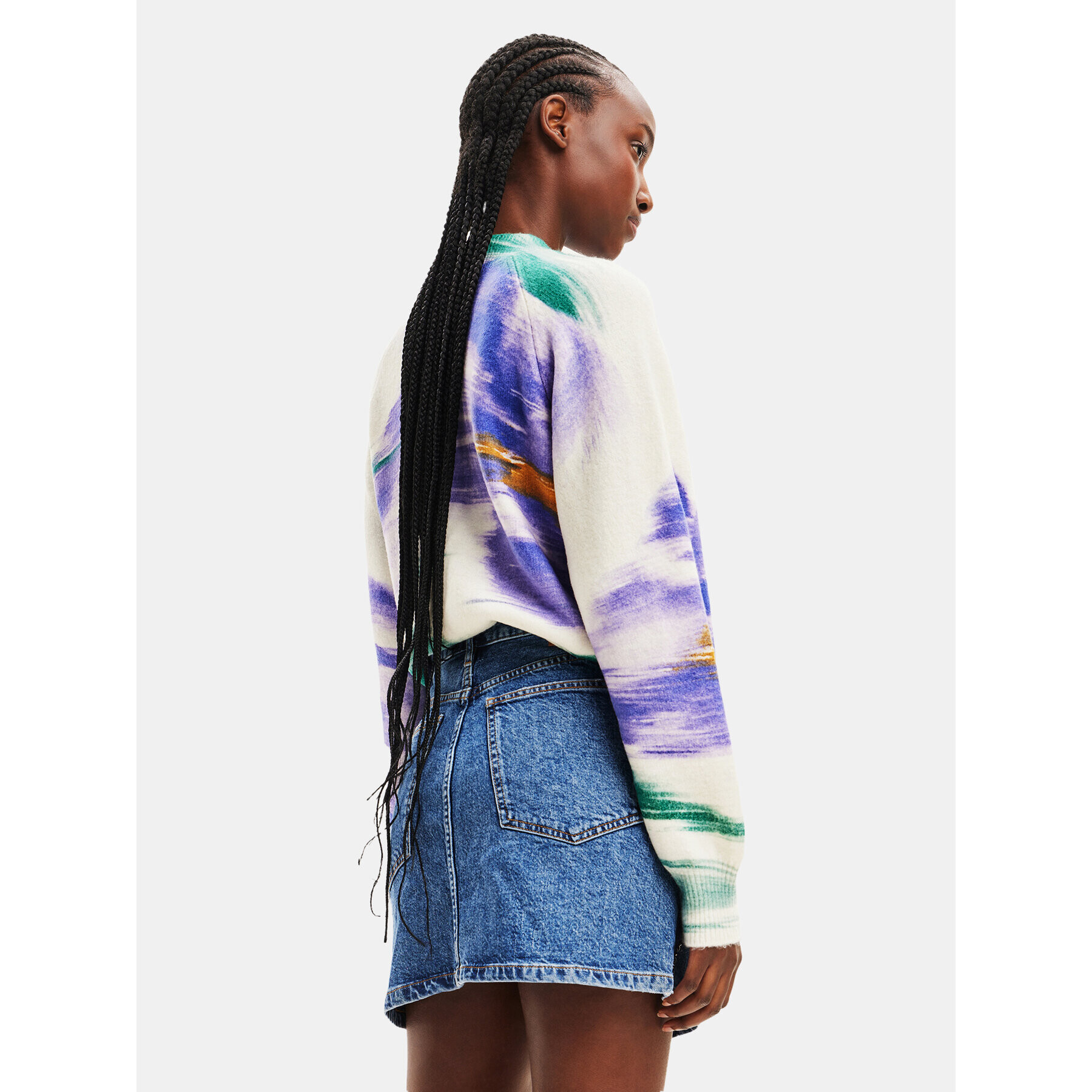 Desigual Пуловер 23WWJF04 Екрю Regular Fit - Pepit.bg
