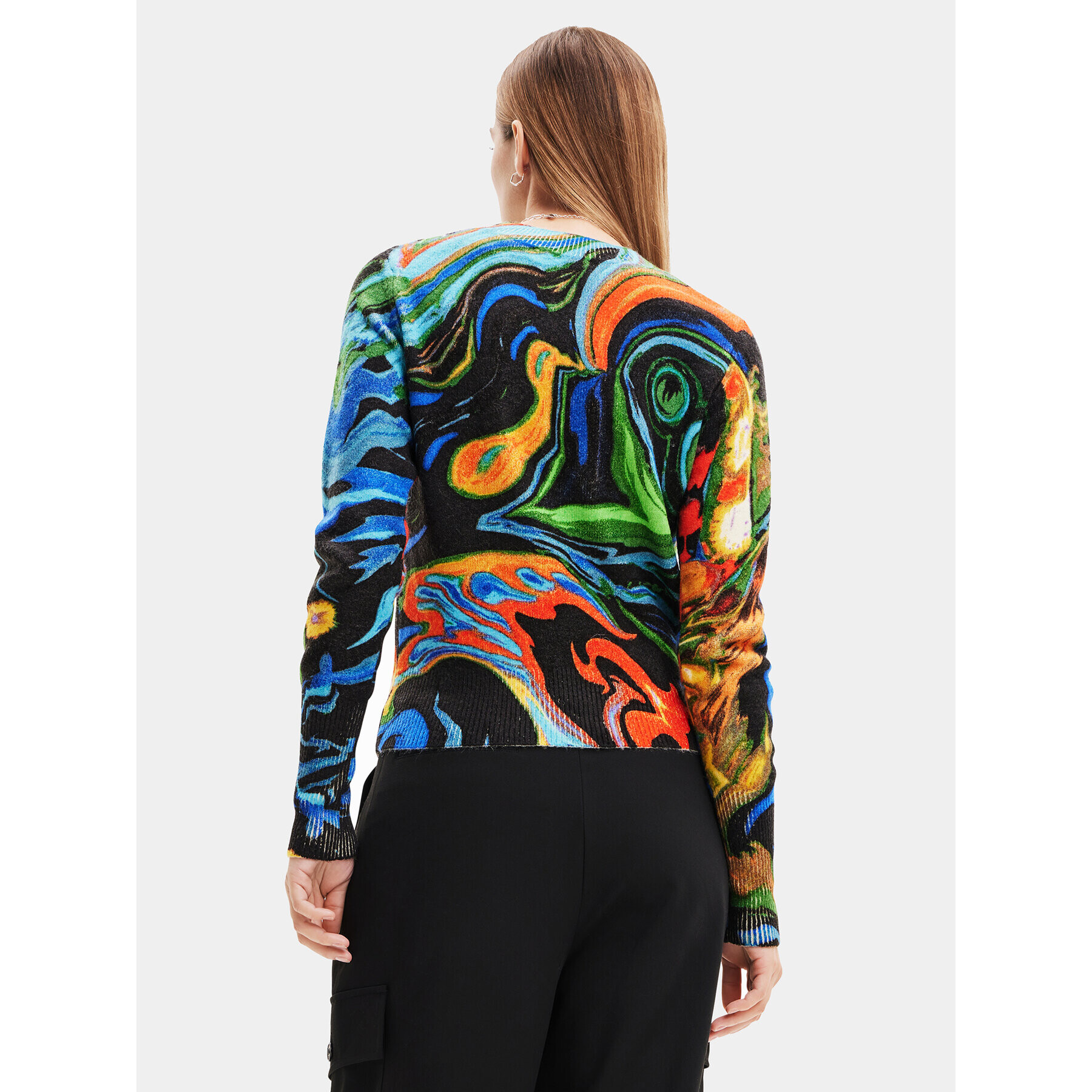 Desigual Пуловер 23WWJF12 Цветен Regular Fit - Pepit.bg