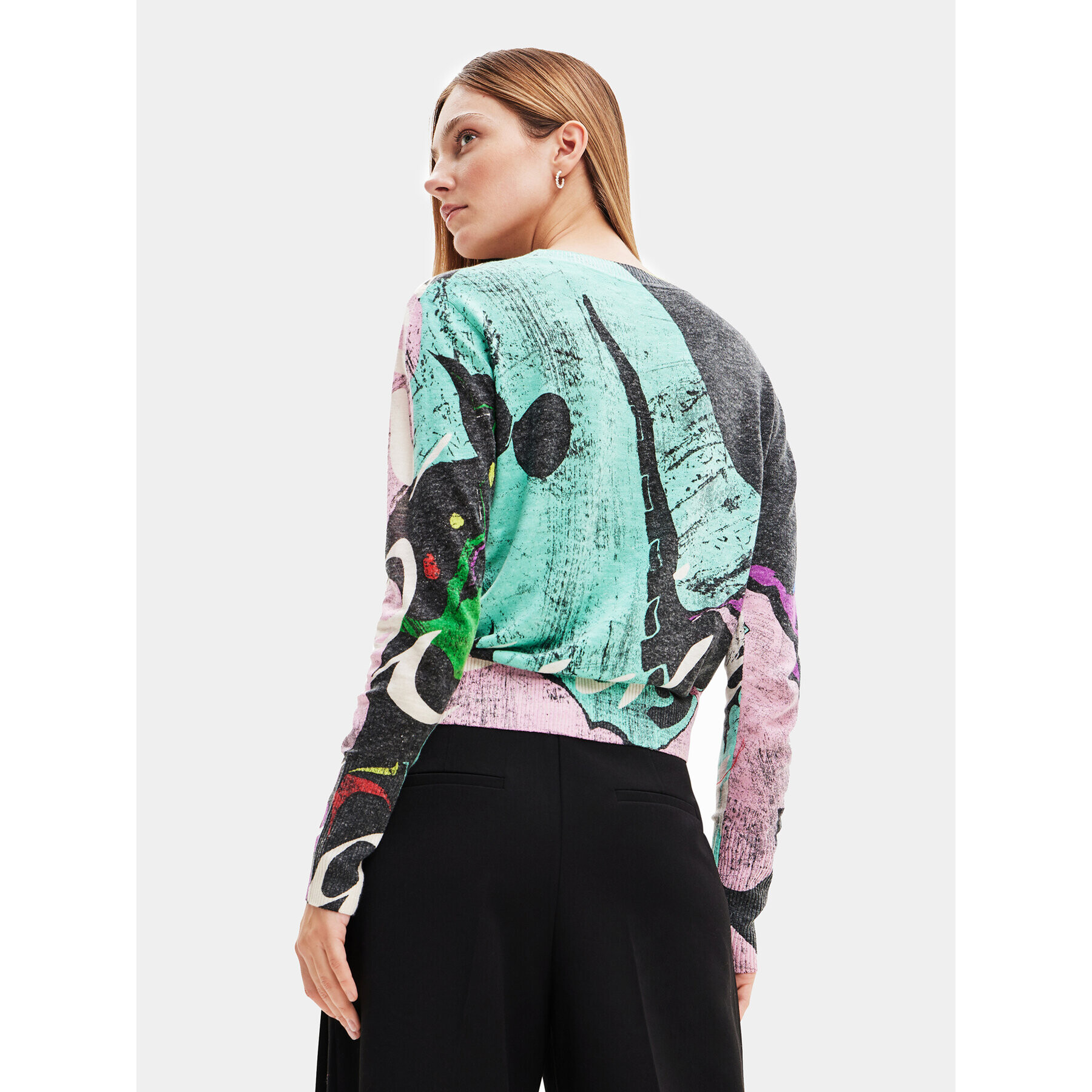 Desigual Пуловер 23WWJF13 Цветен Regular Fit - Pepit.bg