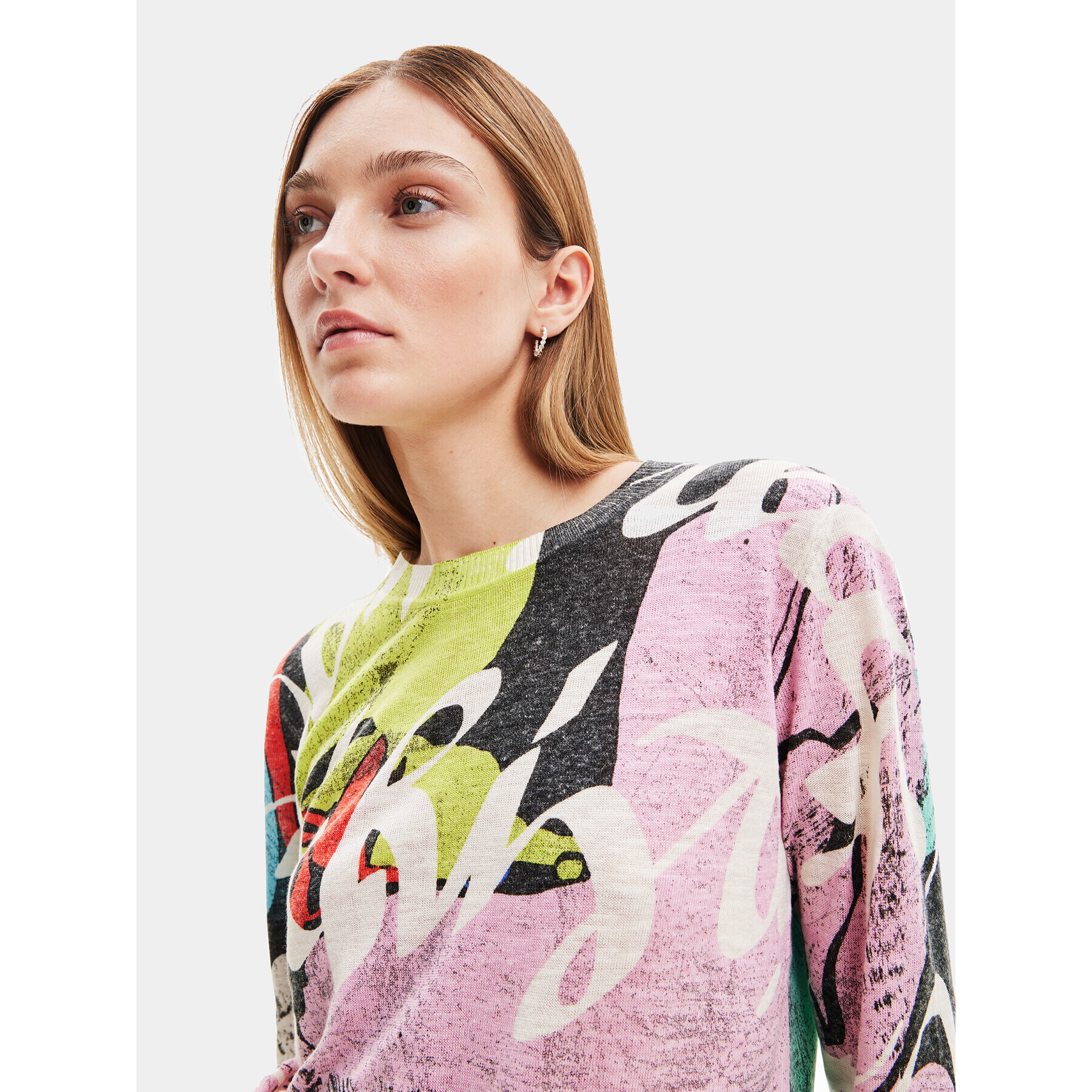 Desigual Пуловер 23WWJF13 Цветен Regular Fit - Pepit.bg