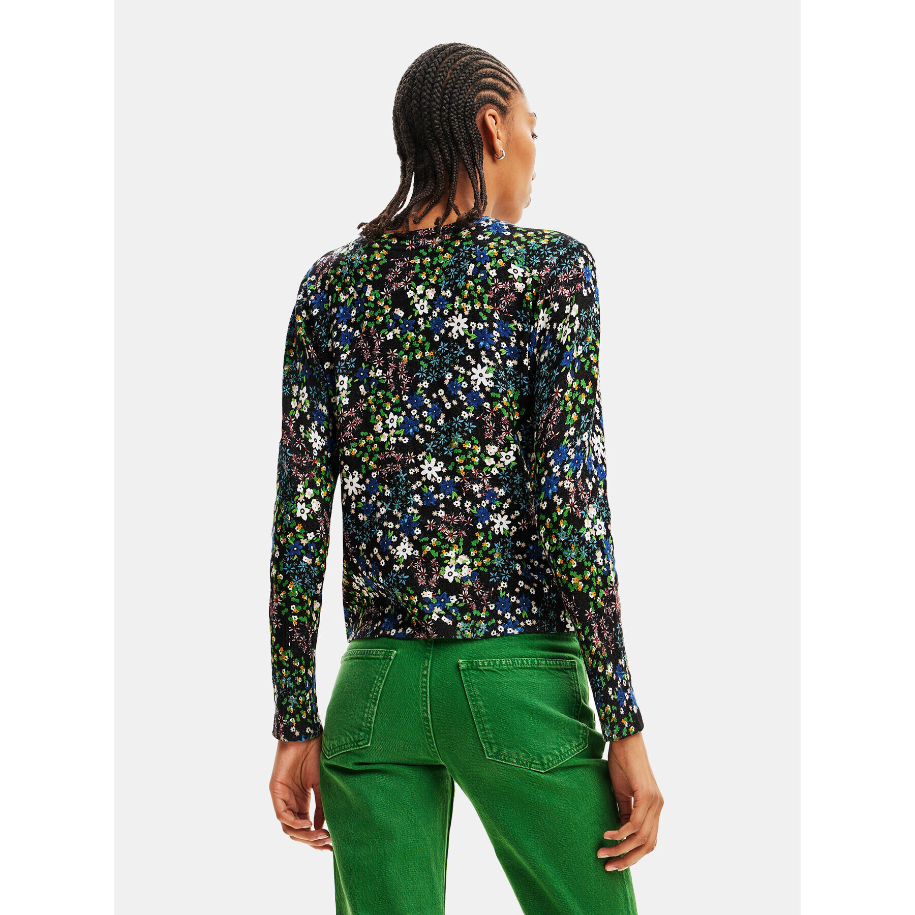 Desigual Пуловер 23WWJF33 Черен Slim Fit - Pepit.bg