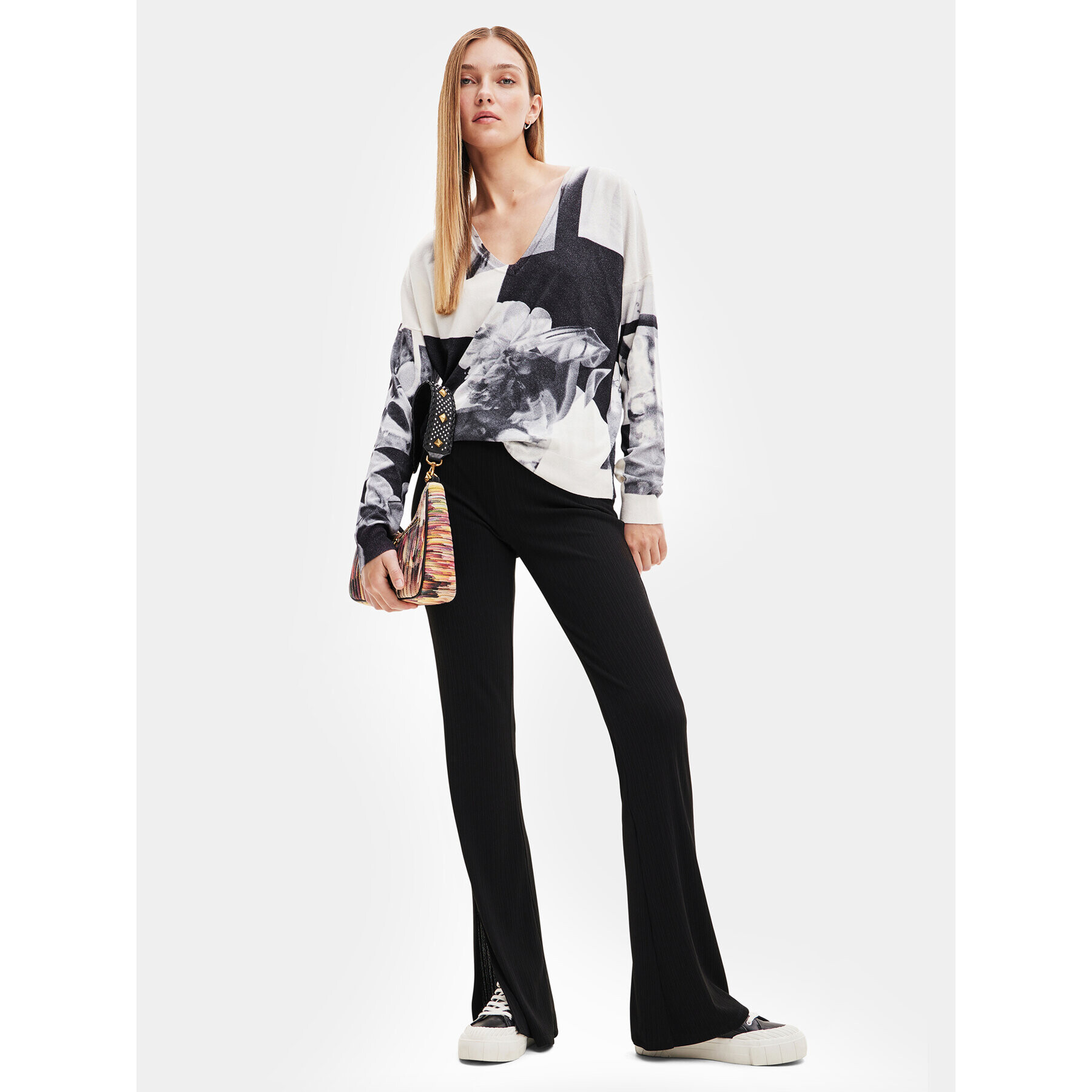 Desigual Пуловер 23WWJF39 Цветен Regular Fit - Pepit.bg