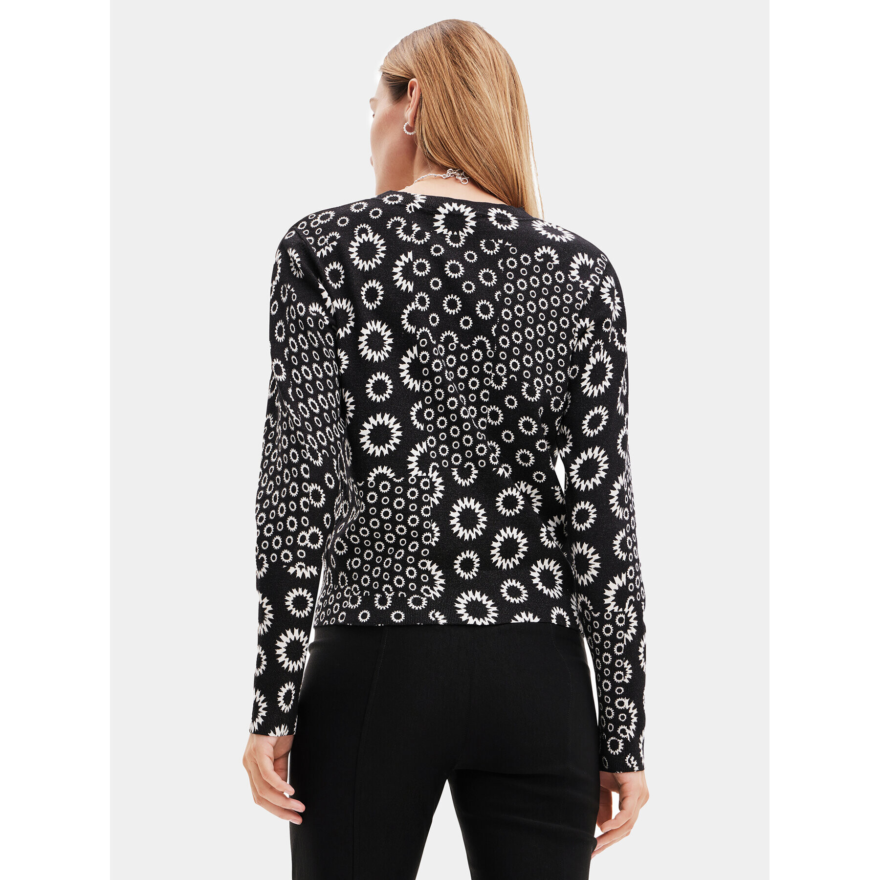 Desigual Пуловер 23WWJF52 Черен Slim Fit - Pepit.bg