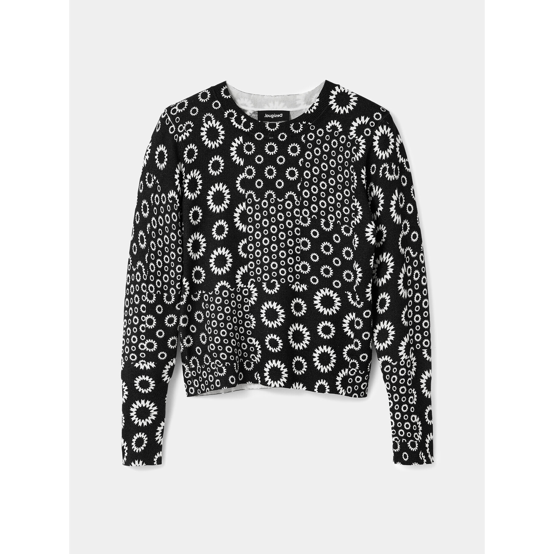 Desigual Пуловер 23WWJF52 Черен Slim Fit - Pepit.bg