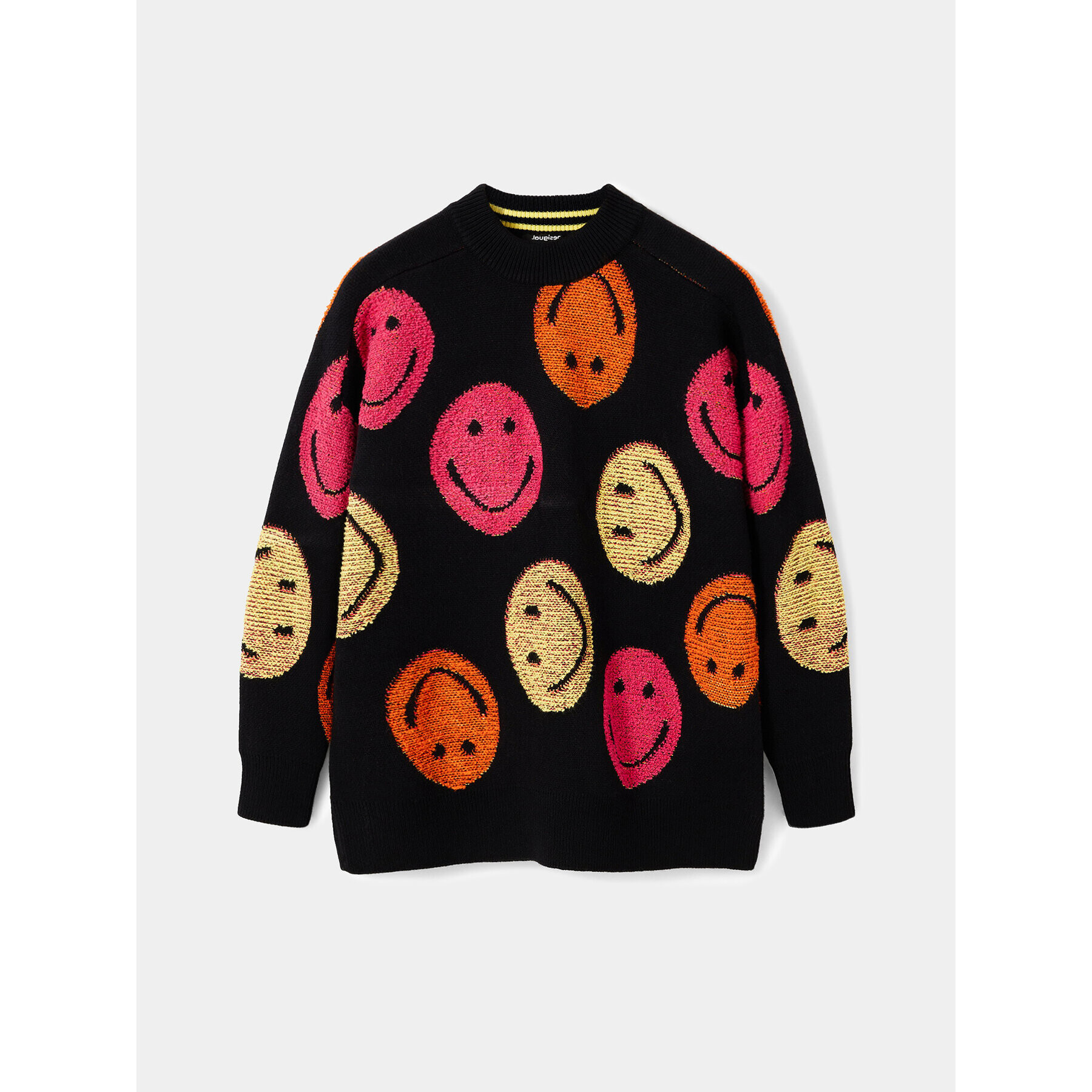 Desigual Пуловер 23WWJF86 Черен Oversize - Pepit.bg