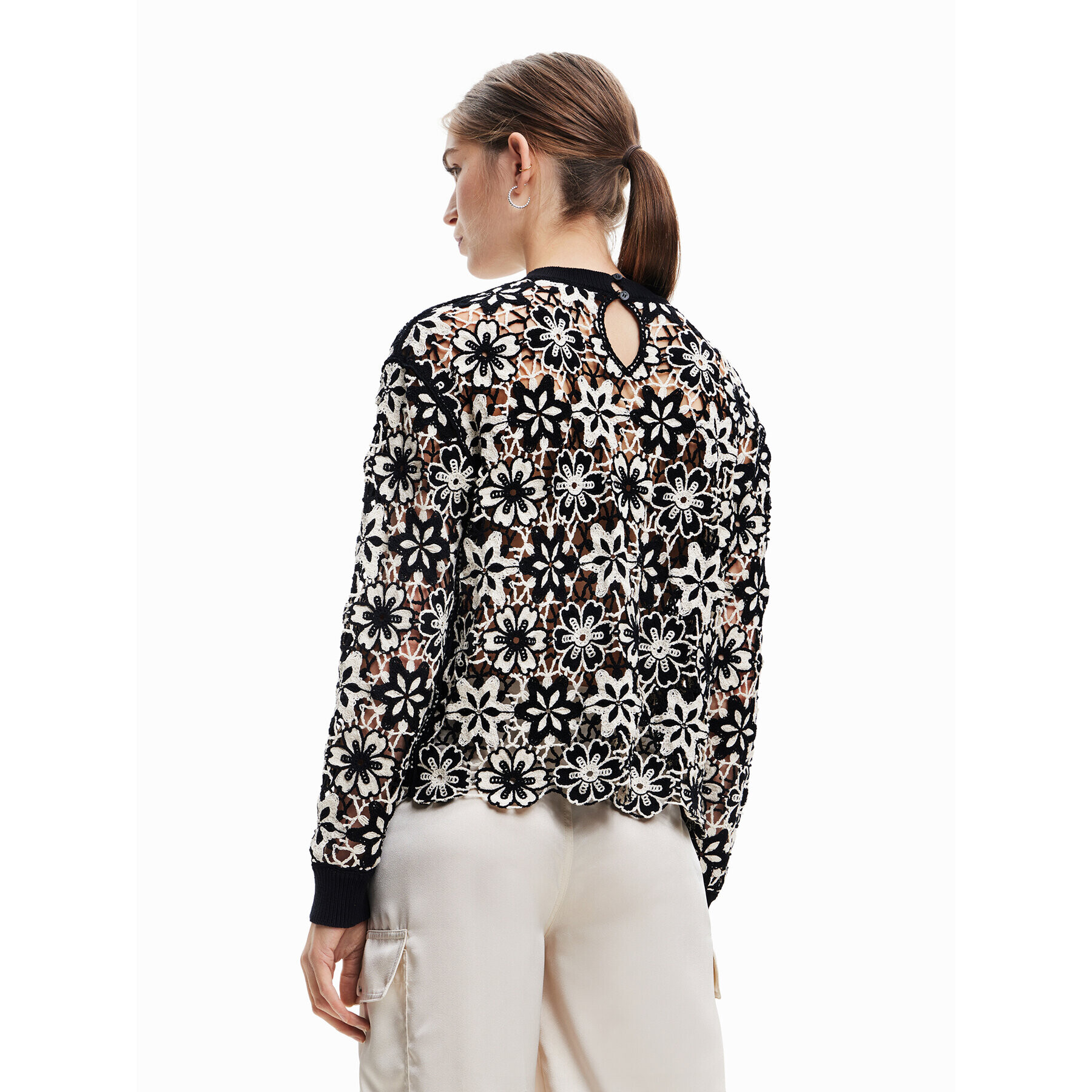 Desigual Пуловер Anisa 23SWJF04 Черен Regular Fit - Pepit.bg