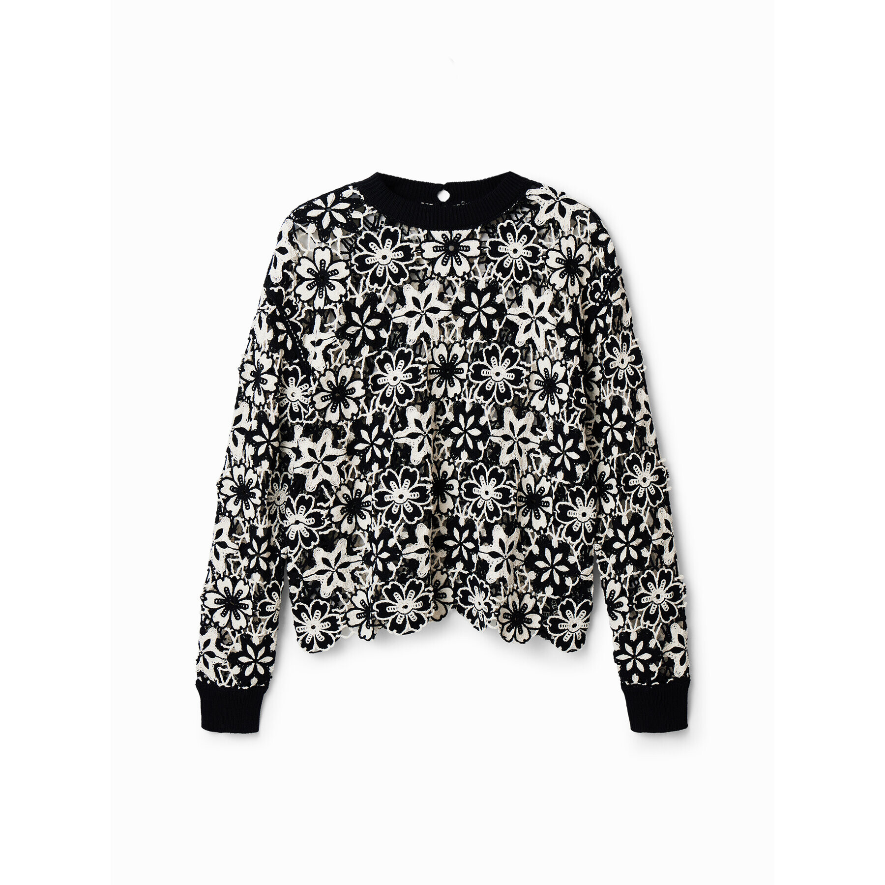 Desigual Пуловер Anisa 23SWJF04 Черен Regular Fit - Pepit.bg