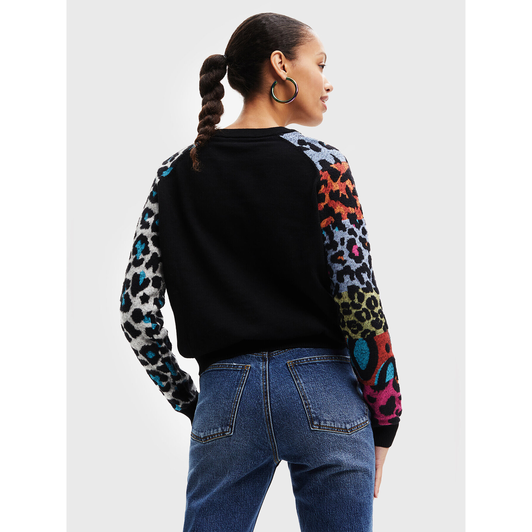 Desigual Пуловер Ayla 22WWJF80 Черен Regular Fit - Pepit.bg