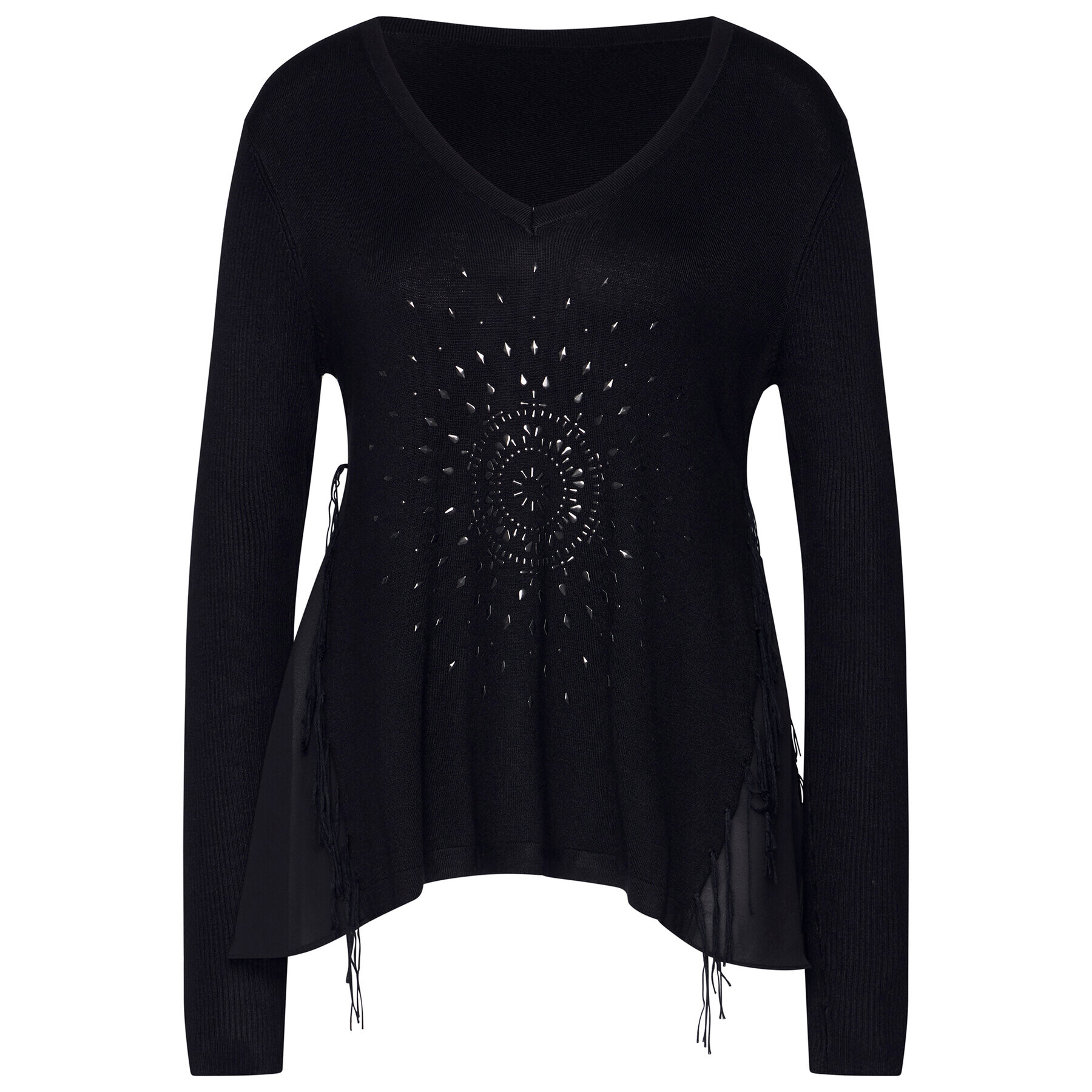 Desigual Пуловер Bari 20WWJFBQ Черен Regular Fit - Pepit.bg