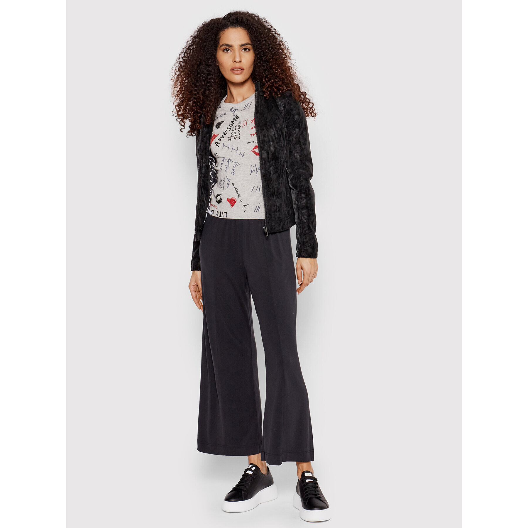 Desigual Пуловер Butset 22SWJF57 Сив Regular Fit - Pepit.bg