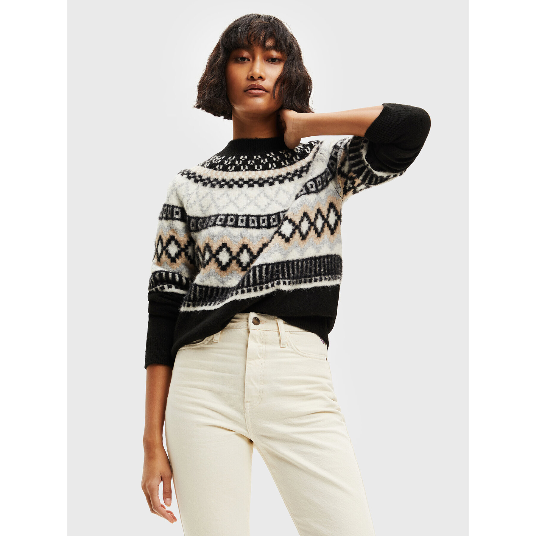 Desigual Пуловер Tignes 22WWJF74 Цветен Regular Fit - Pepit.bg